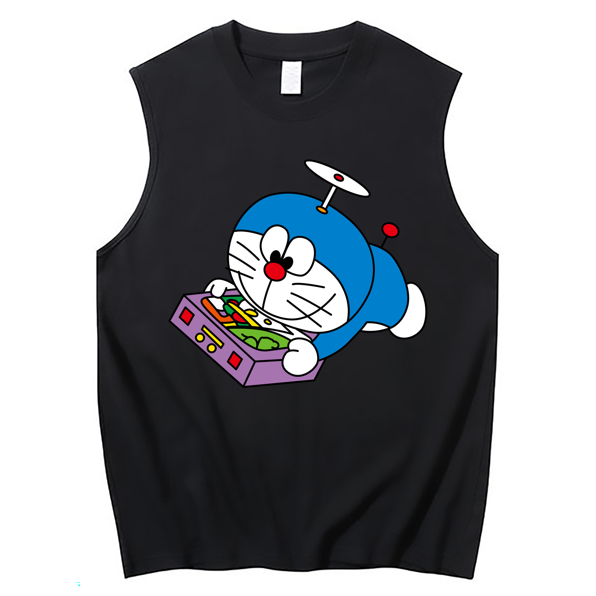 （画像用） ドラえもん Doraemon コットン100％タンクトップ（フロントプリント）