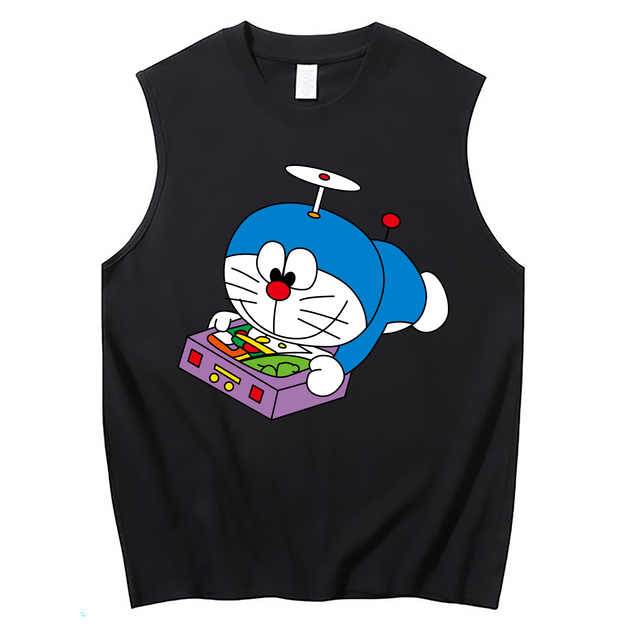 （画像用） ドラえもん Doraemon コットン100％タンクトップ（フロントプリント）