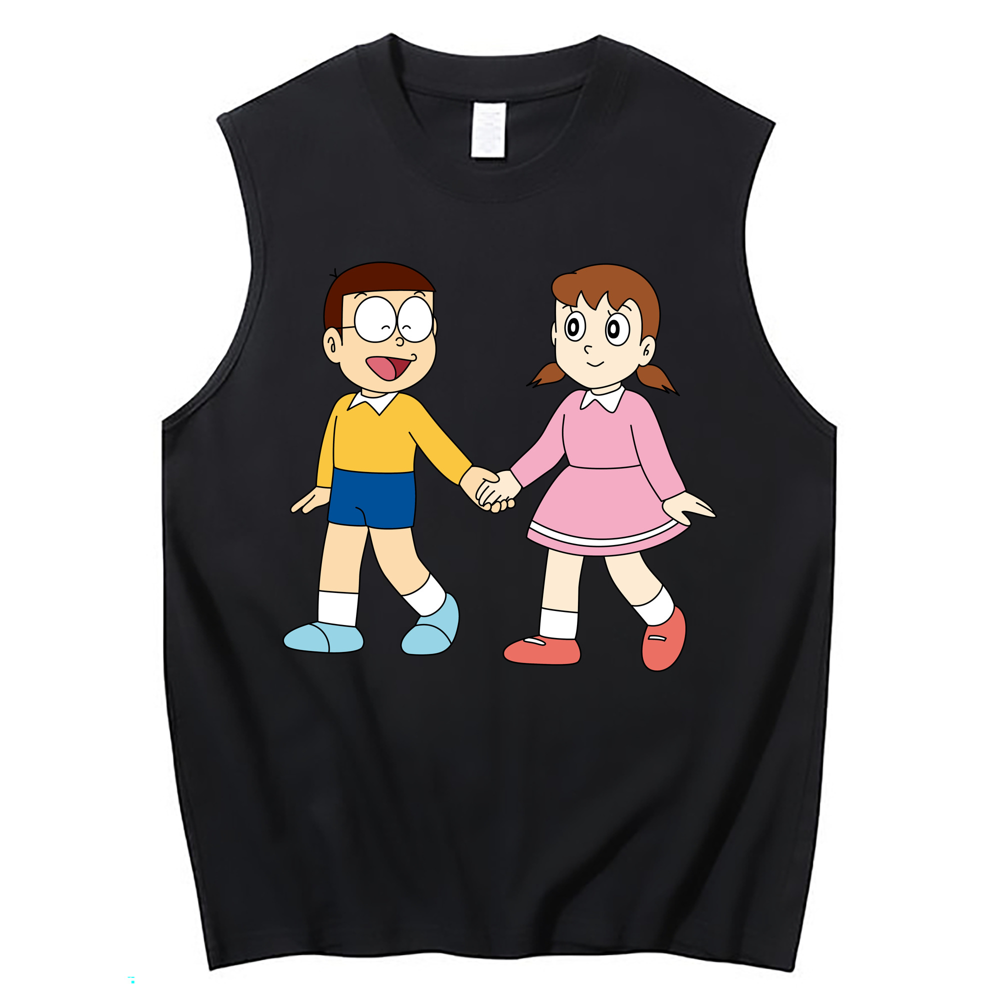 （画像用） ドラえもん 野比 のび太 Doraemon Nobita Nobi コットン100％タンクトップ（フロントプリント）