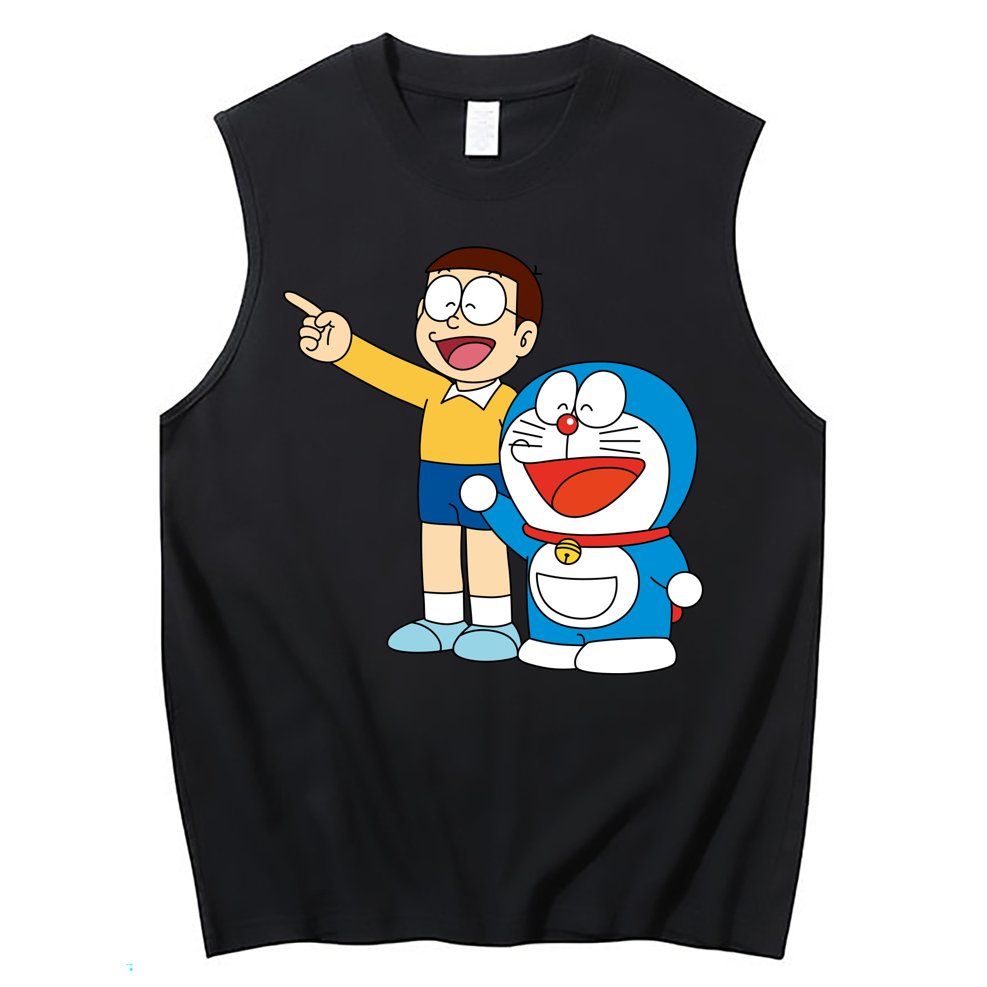 （画像用） ドラえもん 野比 のび太 Doraemon Nobita Nobi コットン100％タンクトップ（フロントプリント）