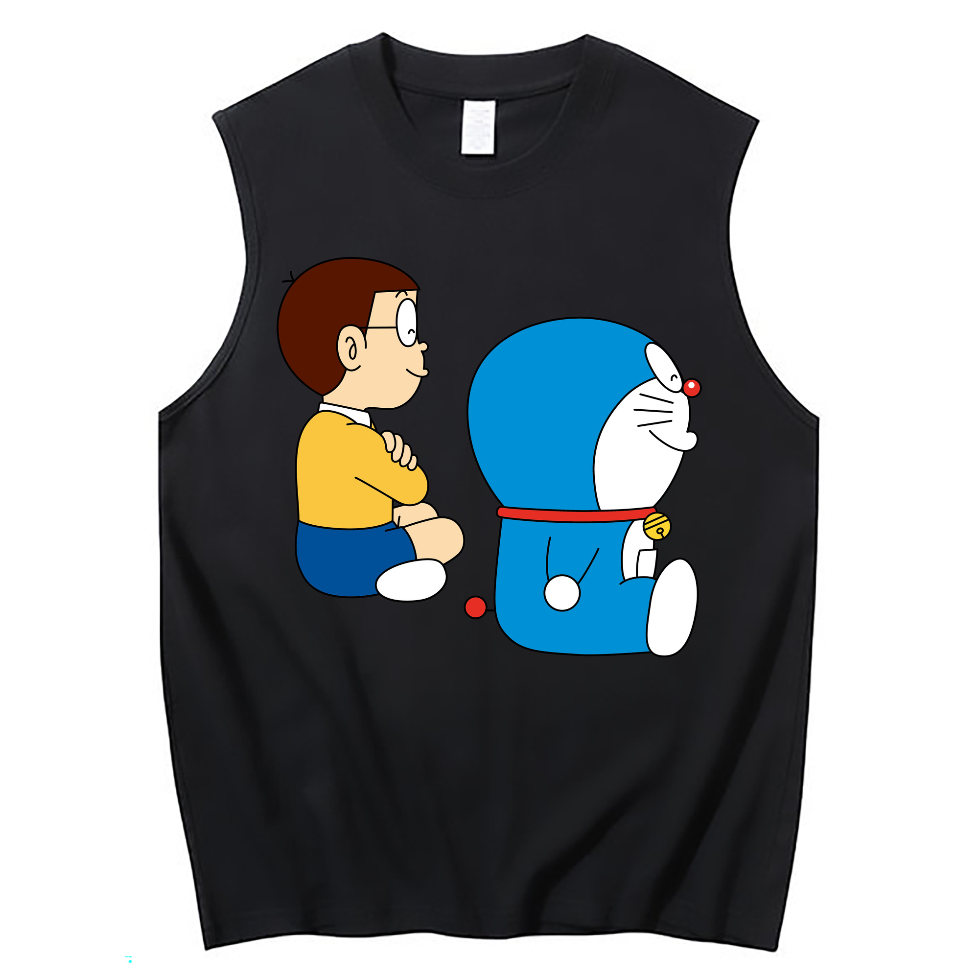 （画像用） ドラえもん 野比 のび太 Doraemon Nobita Nobi コットン100％タンクトップ（フロントプリント）