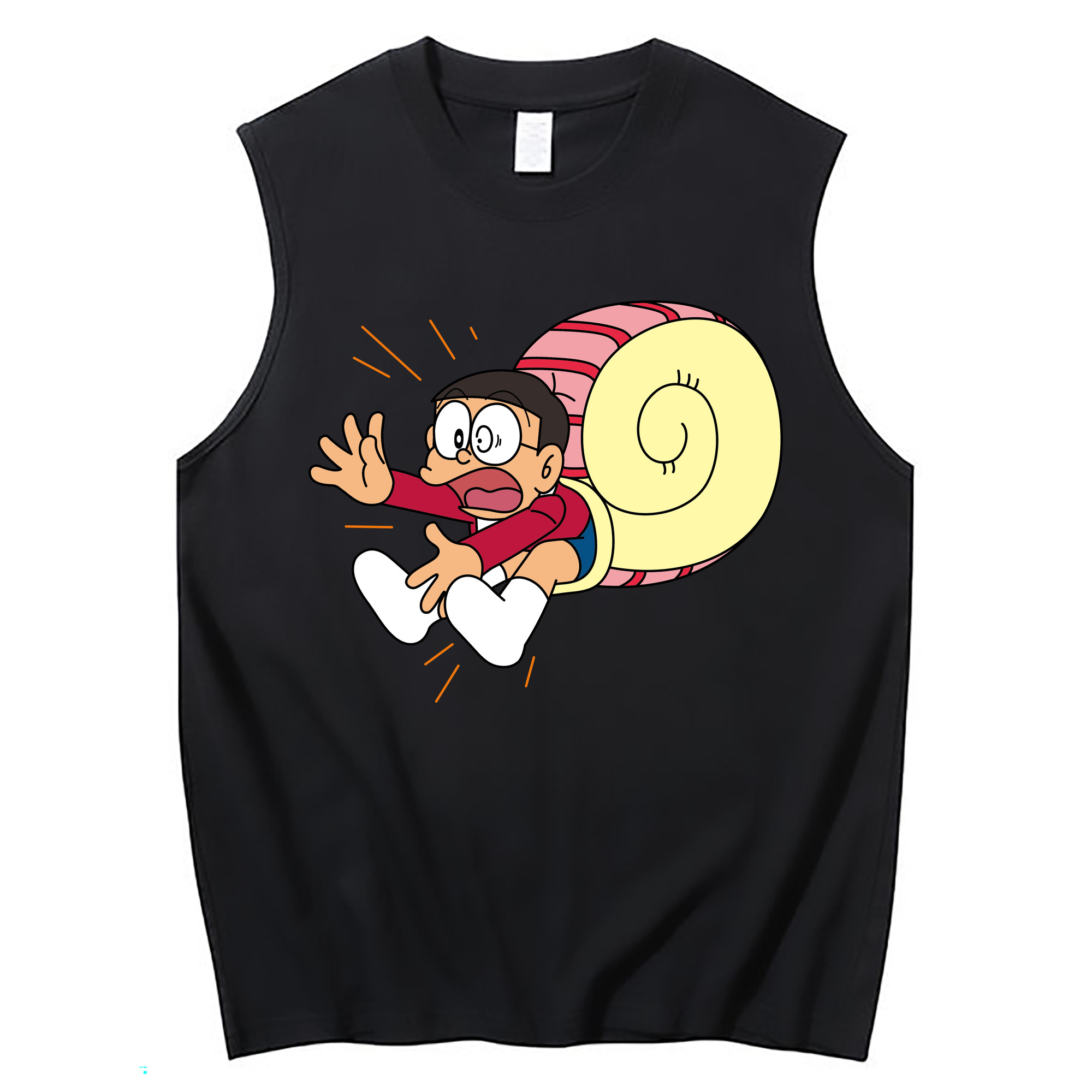 （画像用） ドラえもん 野比 のび太 Doraemon Nobita Nobi コットン100％タンクトップ（フロントプリント）