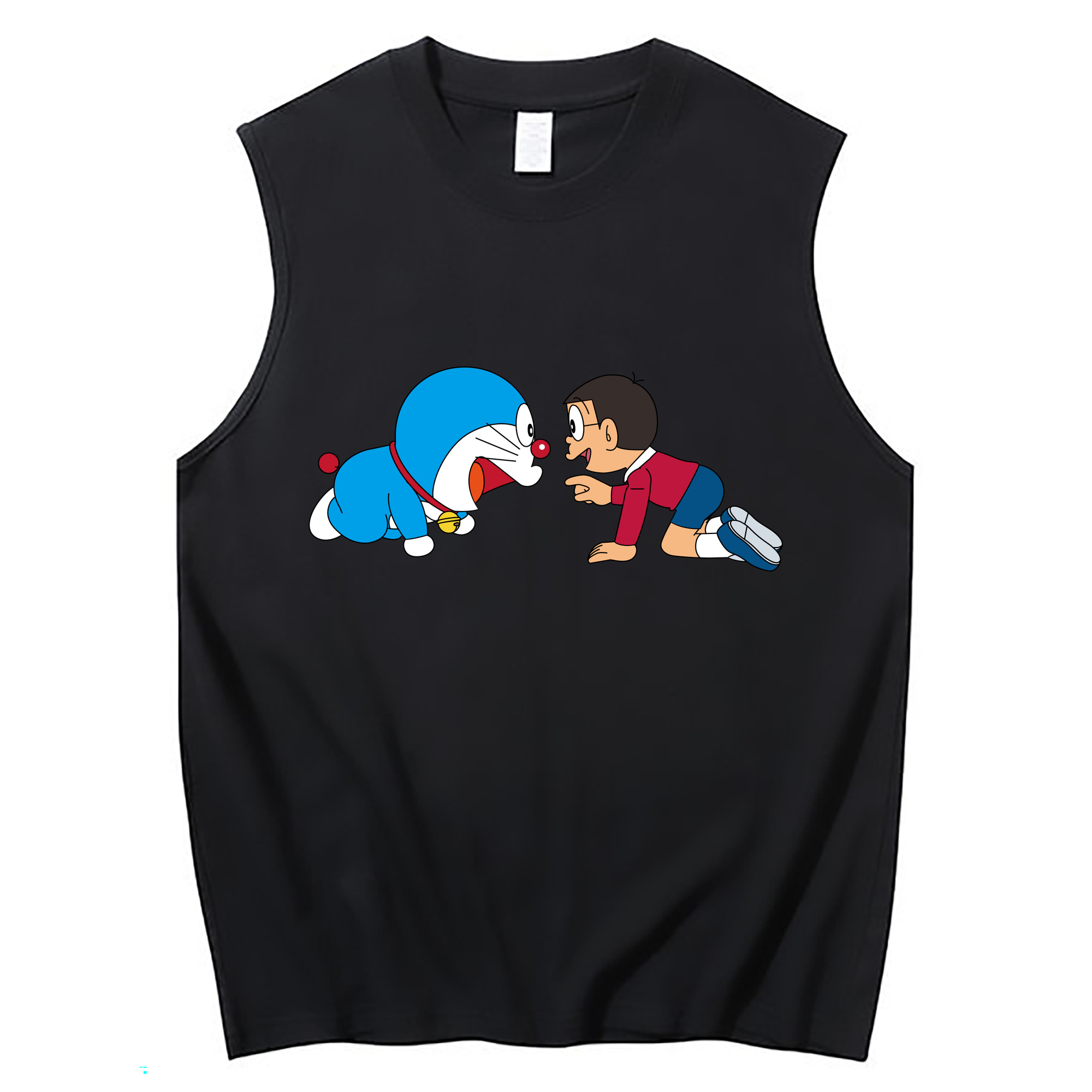 （画像用） ドラえもん 野比 のび太 Doraemon Nobita Nobi コットン100％タンクトップ（フロントプリント）