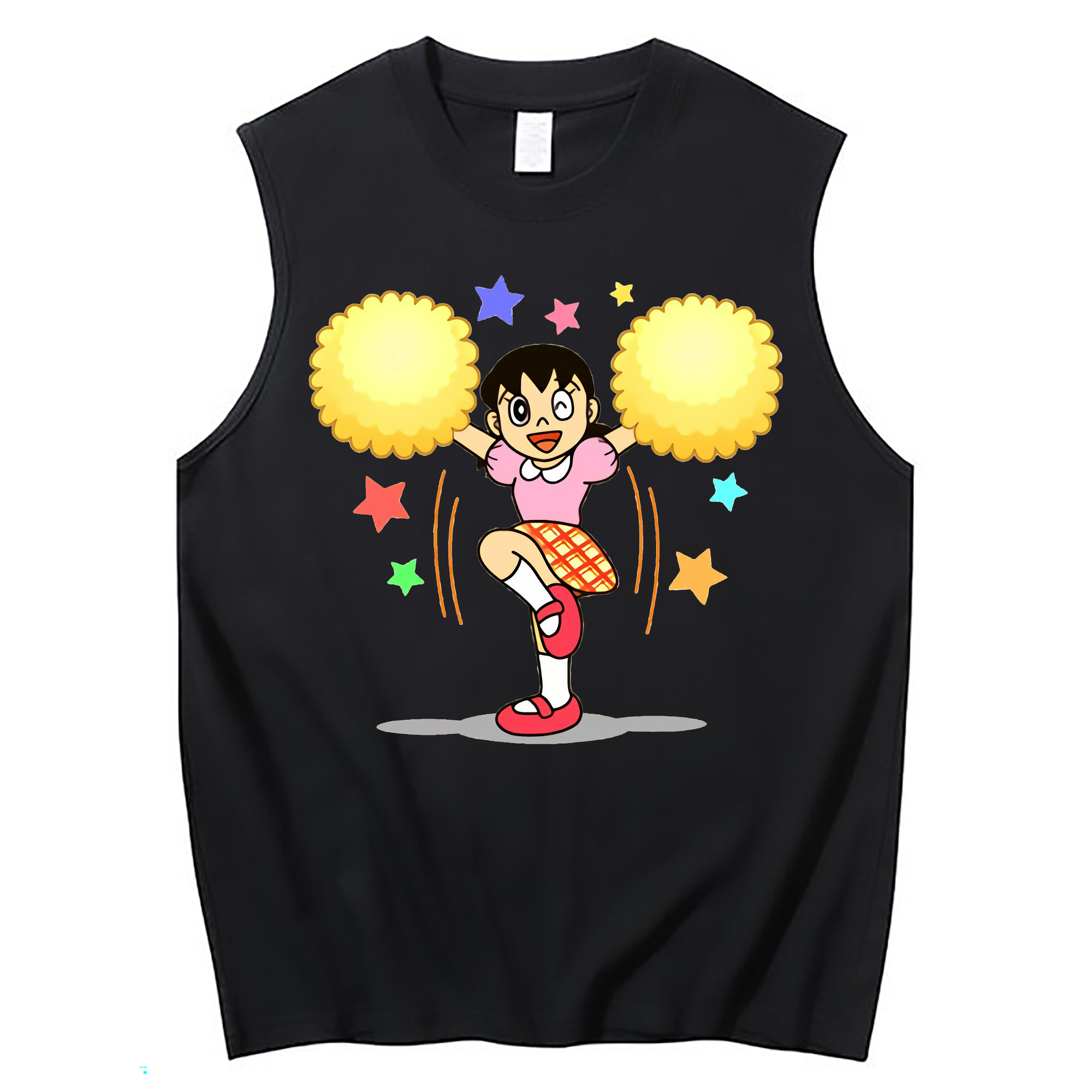 （画像用） ドラえもん みなもと しずか Doraemon Shizuka Minamoto コットン100％タンクトップ（フロントプリント）