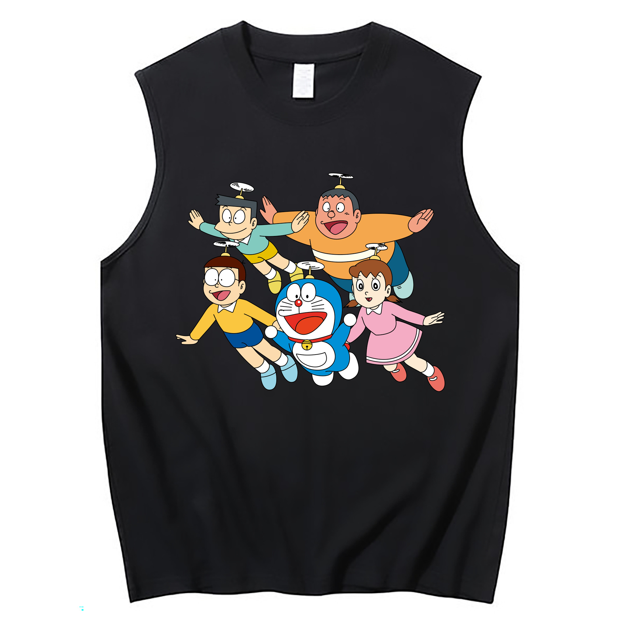 （画像用） ドラえもん 骨川 スネ夫 Doraemon Honekawa Suneo コットン100％タンクトップ（フロントプリント）