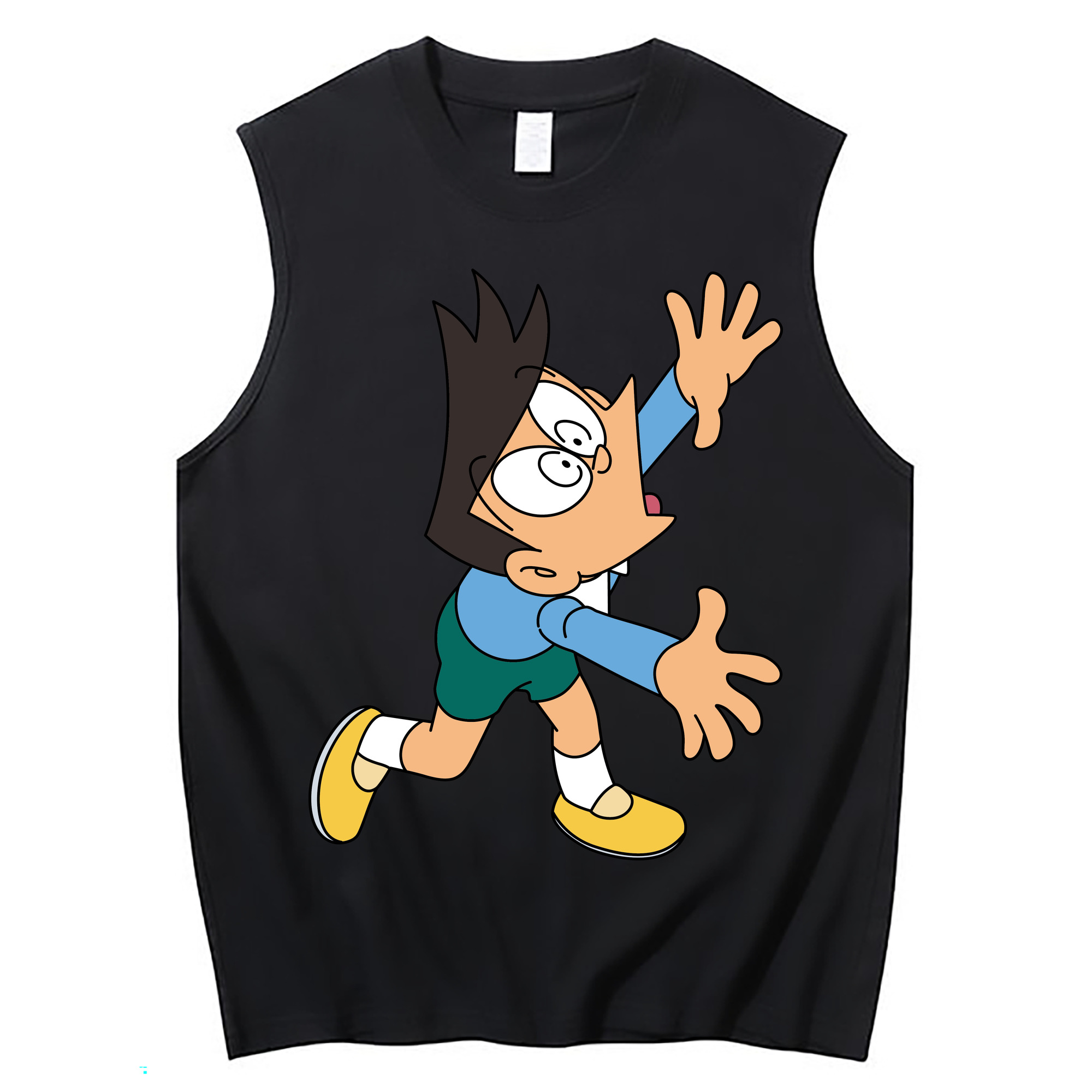 （画像用） ドラえもん 骨川 スネ夫 Doraemon Honekawa Suneo コットン100％タンクトップ（フロントプリント）
