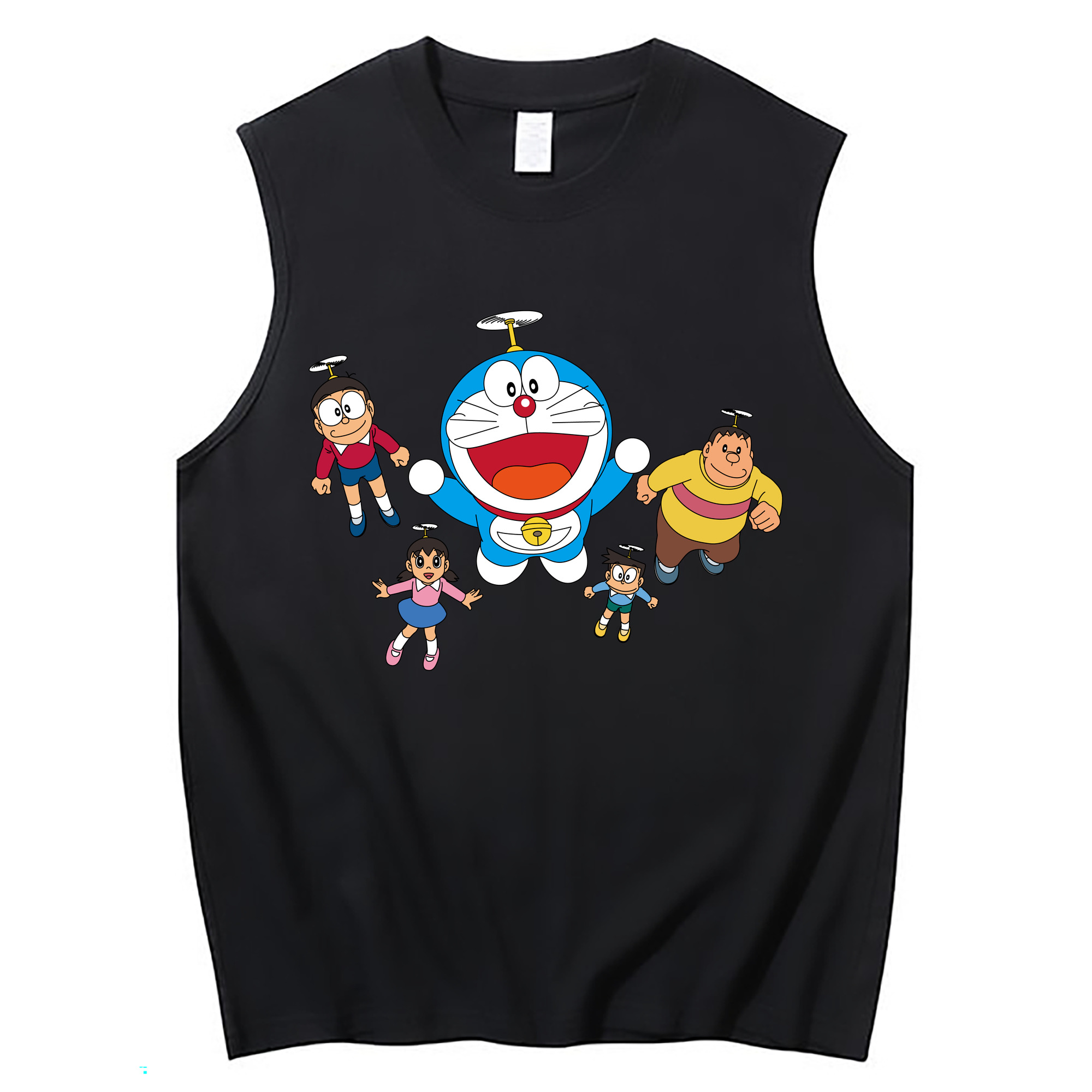（画像用） ドラえもん 骨川 スネ夫 Doraemon Honekawa Suneo コットン100％タンクトップ（フロントプリント）