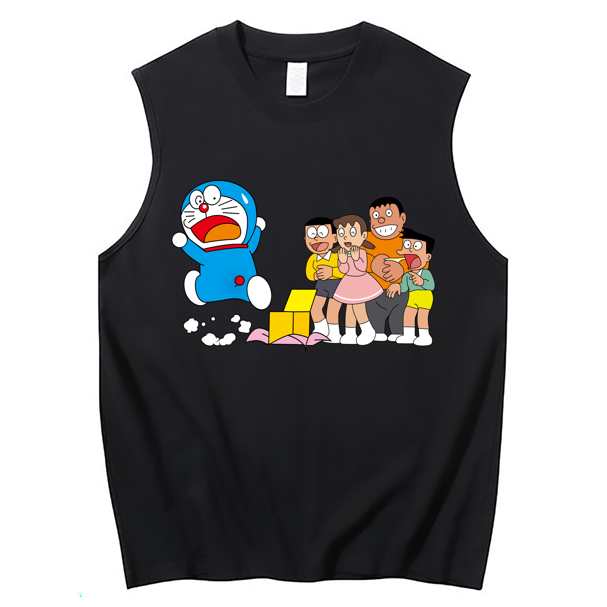 （画像用） ドラえもん 骨川 スネ夫 Doraemon Honekawa Suneo コットン100％タンクトップ（フロントプリント）