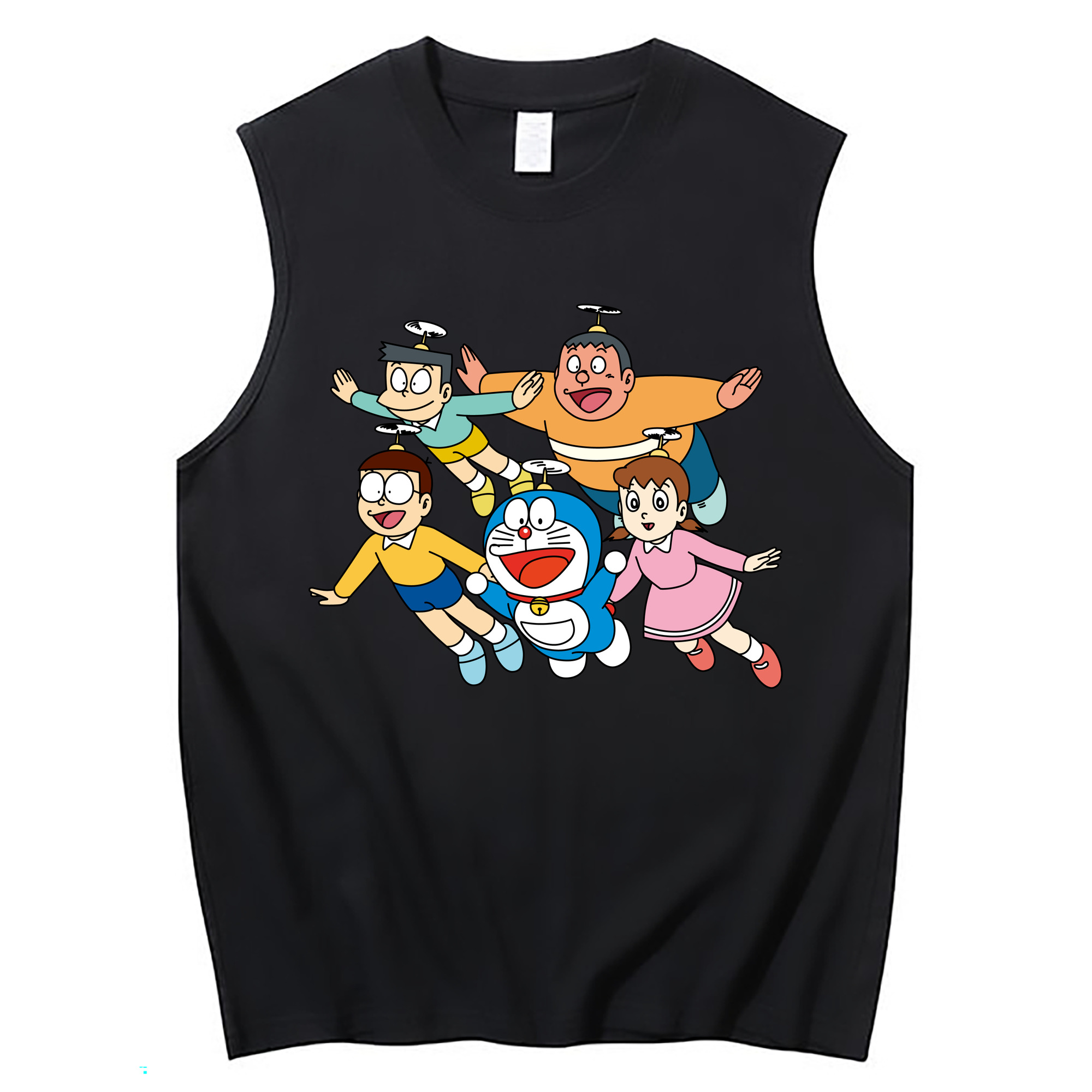 （画像用） ドラえもん 骨川 スネ夫 Doraemon Honekawa Suneo コットン100％タンクトップ（フロントプリント）