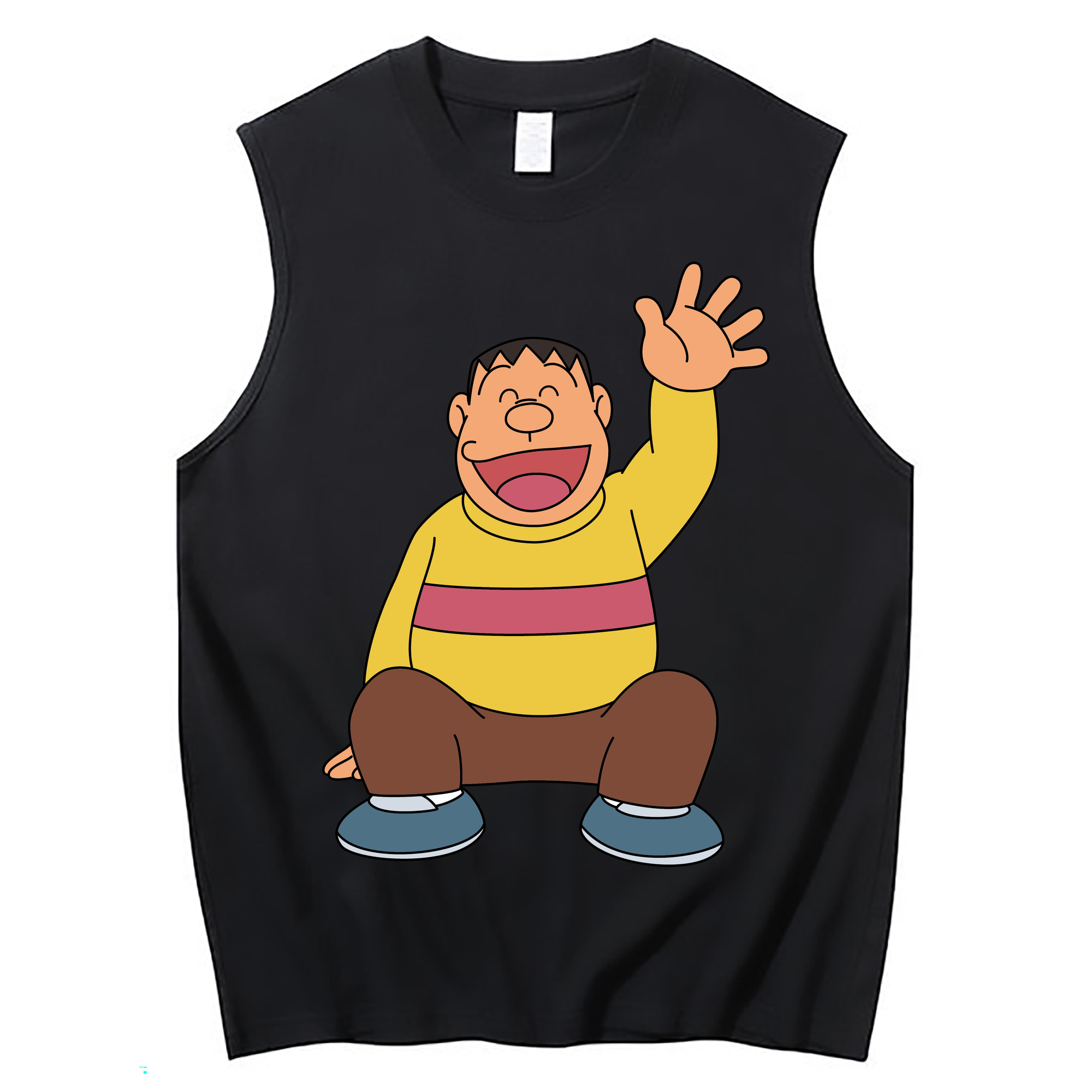 （画像用） ドラえもん 剛田武 Doraemon Gouta Takeshi コットン100％タンクトップ（フロントプリント）