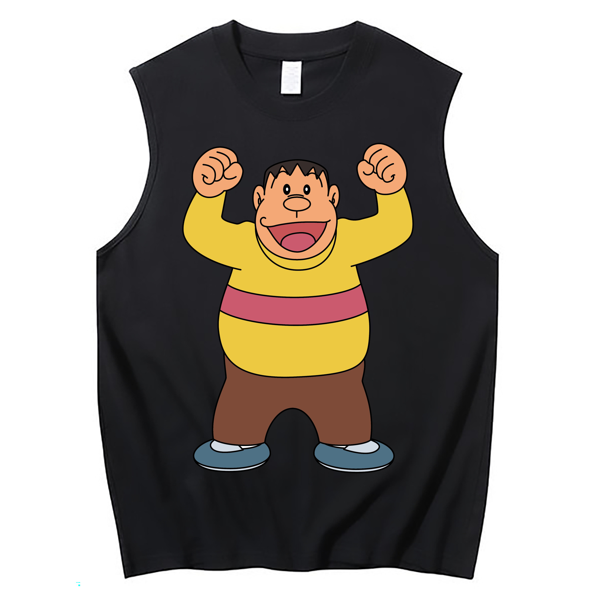 （画像用） ドラえもん 剛田武 Doraemon Gouta Takeshi コットン100％タンクトップ（フロントプリント）