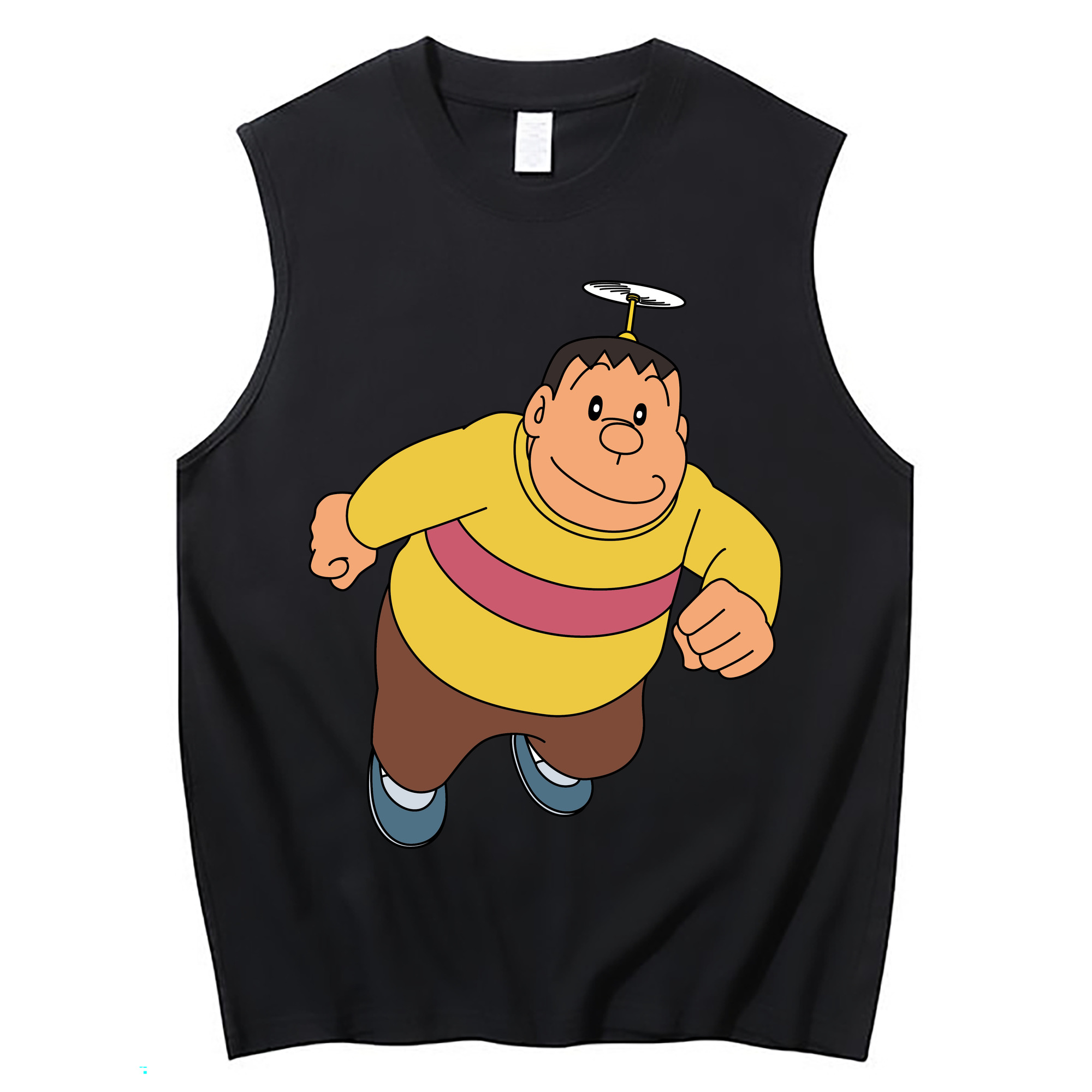 （画像用） ドラえもん 剛田武 Doraemon Gouta Takeshi コットン100％タンクトップ（フロントプリント）