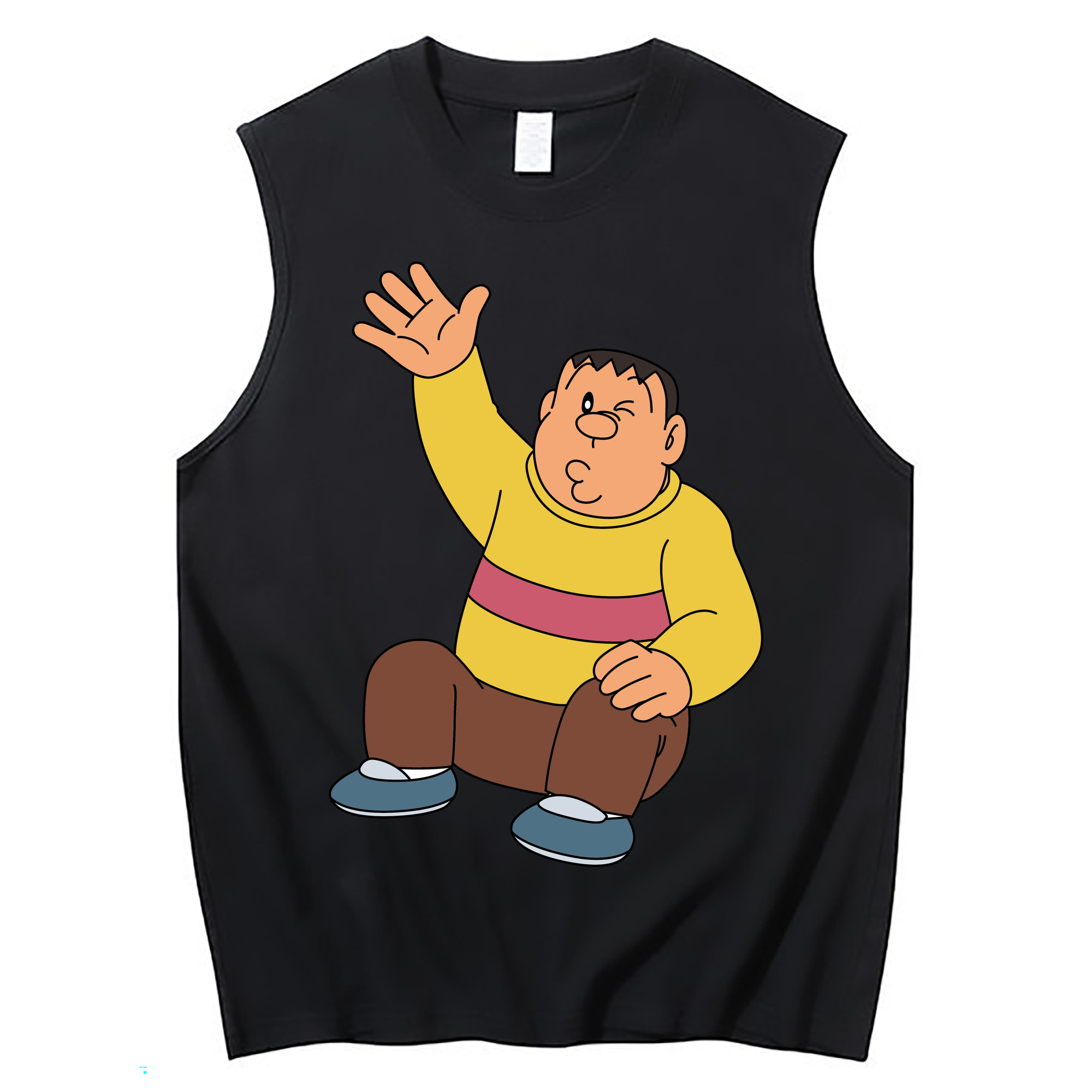 （画像用） ドラえもん 剛田武 Doraemon Gouta Takeshi コットン100％タンクトップ（フロントプリント）