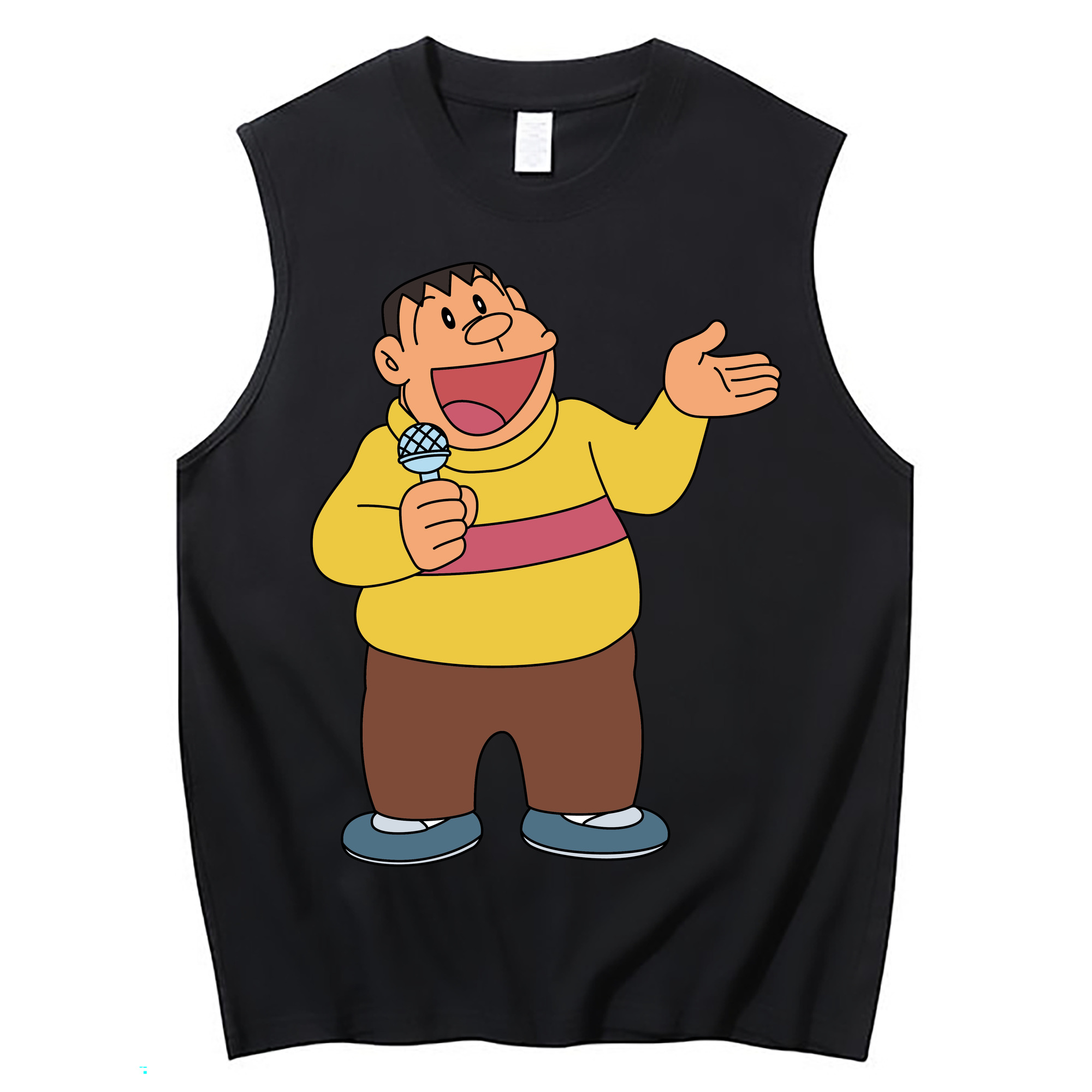 （画像用） ドラえもん 剛田武 Doraemon Gouta Takeshi コットン100％タンクトップ（フロントプリント）