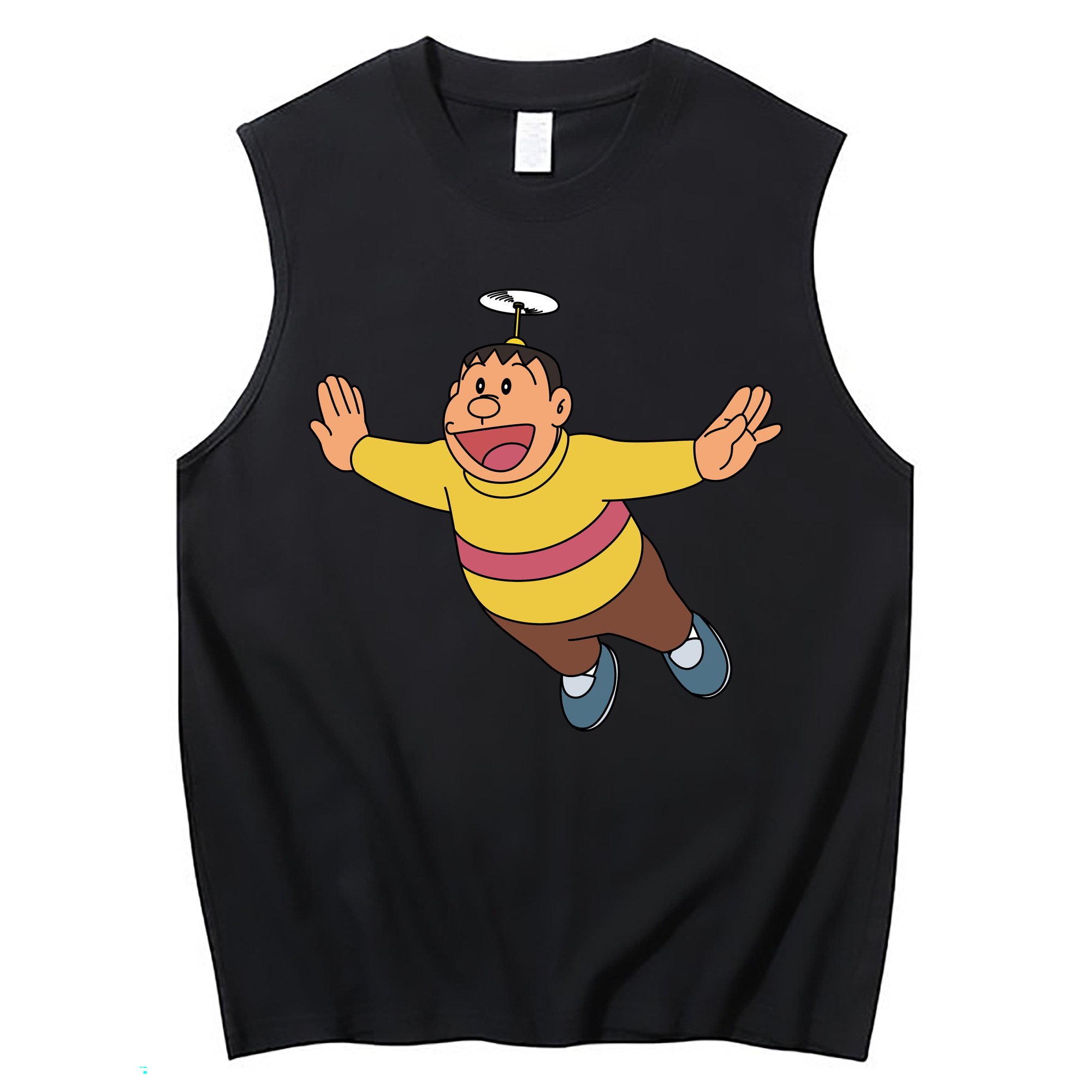 （画像用） ドラえもん 剛田武 Doraemon Gouta Takeshi コットン100％タンクトップ（フロントプリント）