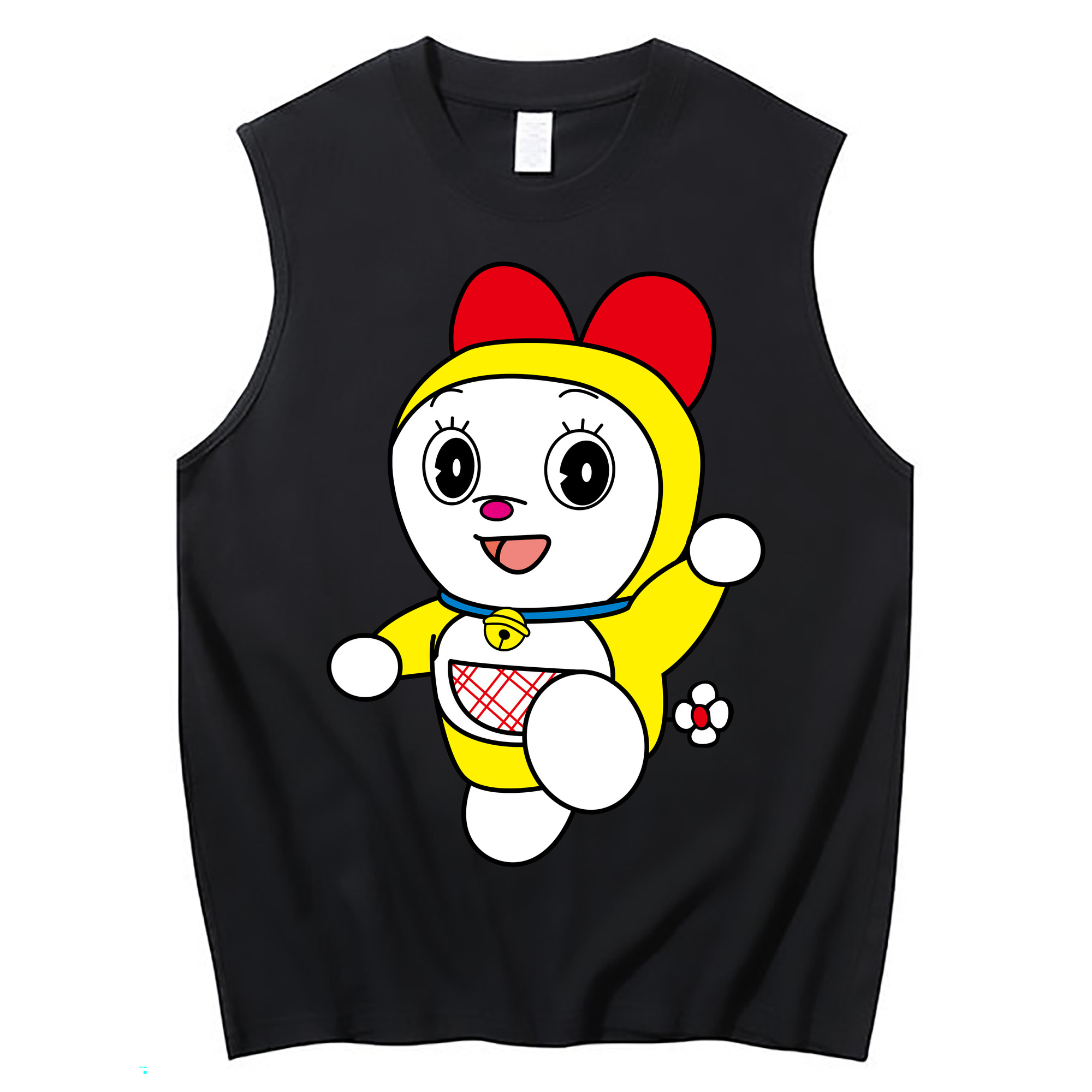 （画像用） ドラえもん ドラミ Doraemon Dorami コットン100％タンクトップ（フロントプリント）
