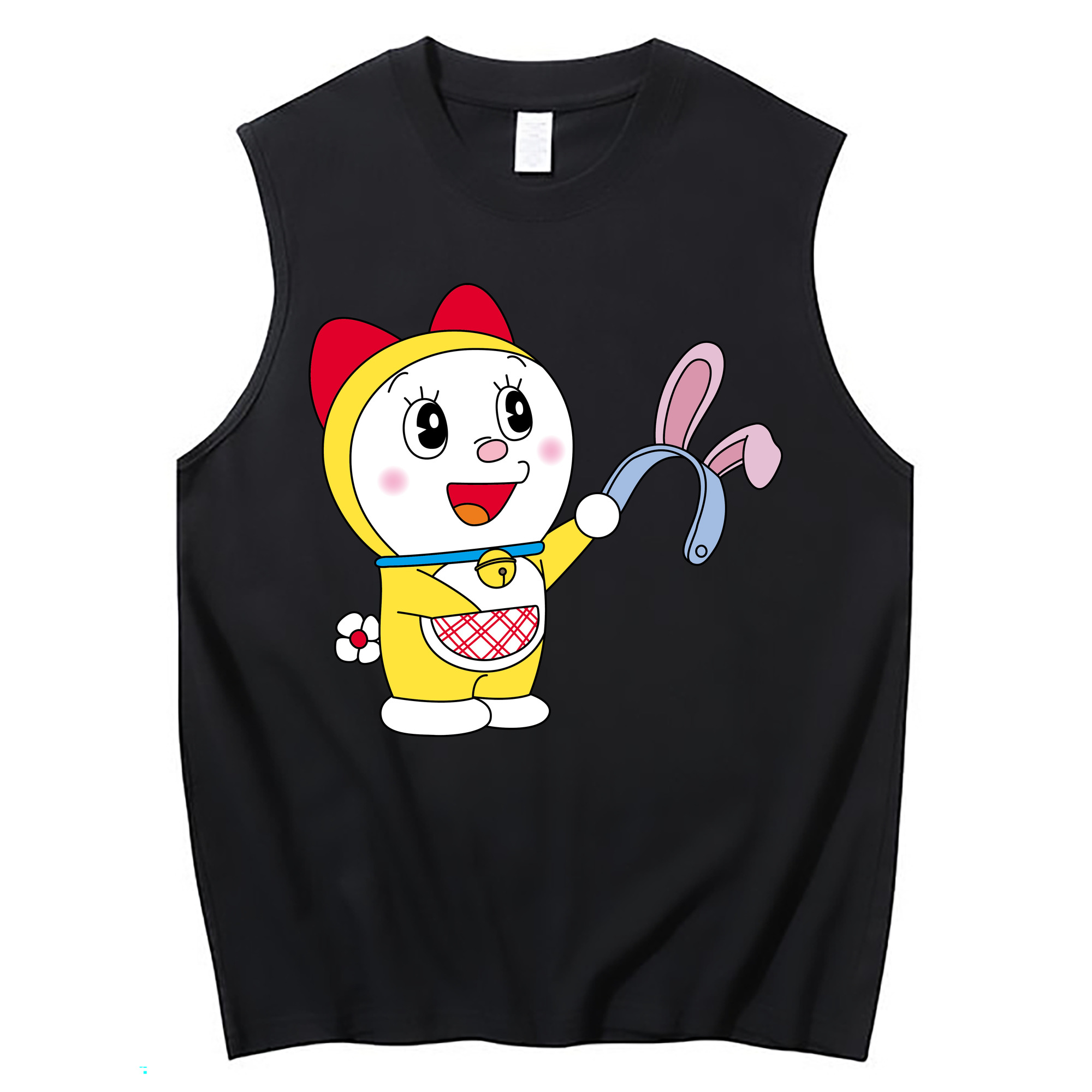 （画像用） ドラえもん ドラミ Doraemon Dorami コットン100％タンクトップ（フロントプリント）