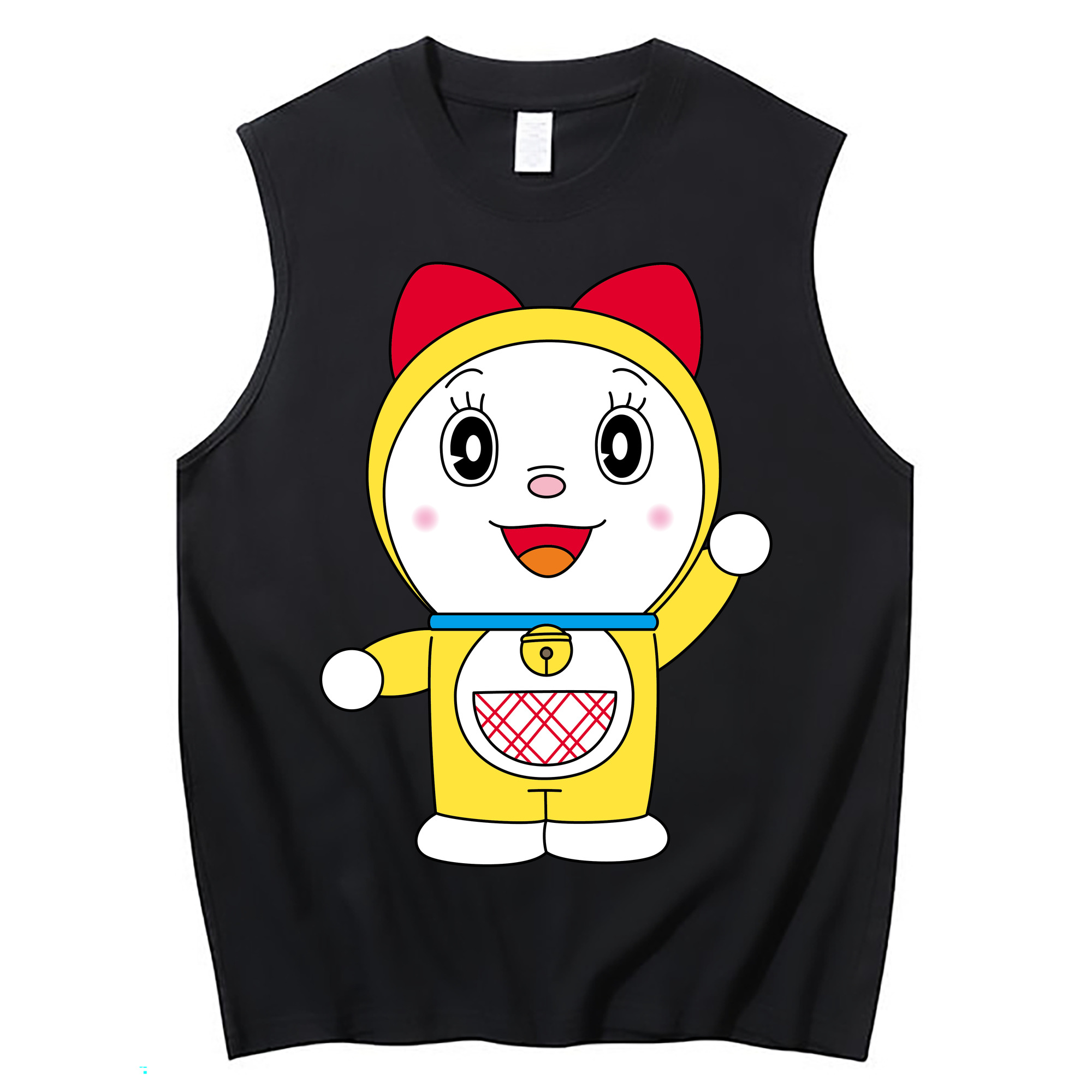 （画像用） ドラえもん ドラミ Doraemon Dorami コットン100％タンクトップ（フロントプリント）