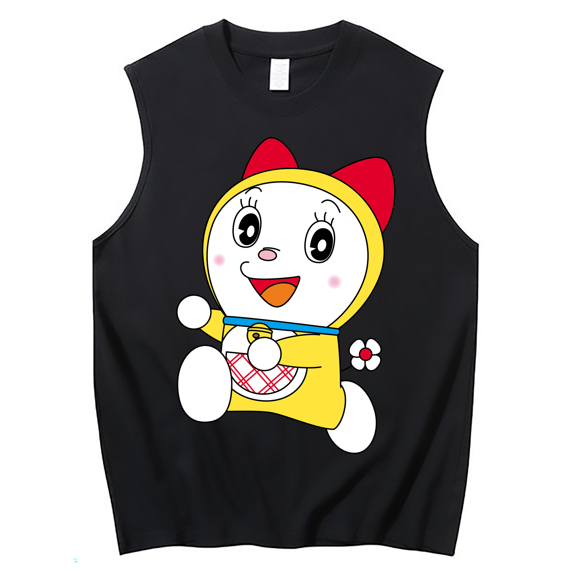 （画像用） ドラえもん ドラミ Doraemon Dorami コットン100％タンクトップ（フロントプリント）