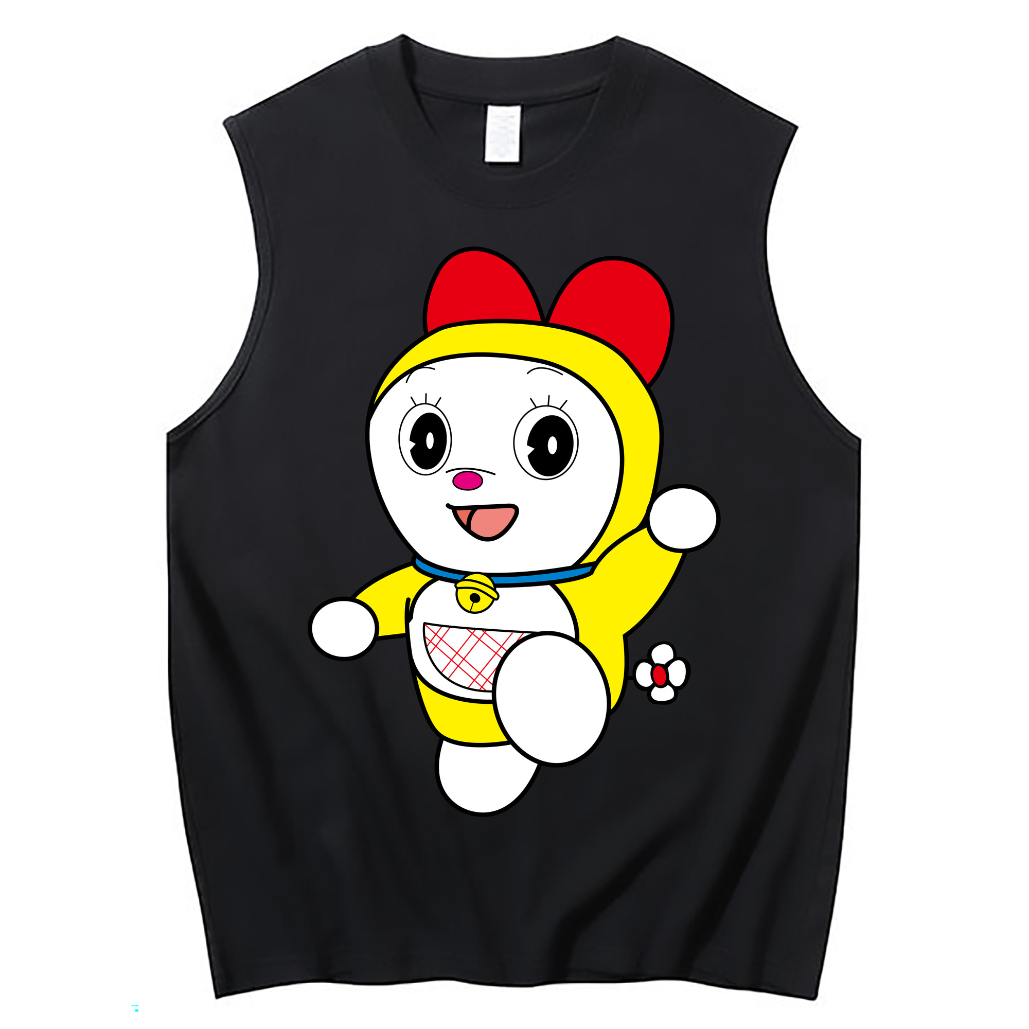 （画像用） ドラえもん ドラミ Doraemon Dorami コットン100％タンクトップ（フロントプリント）