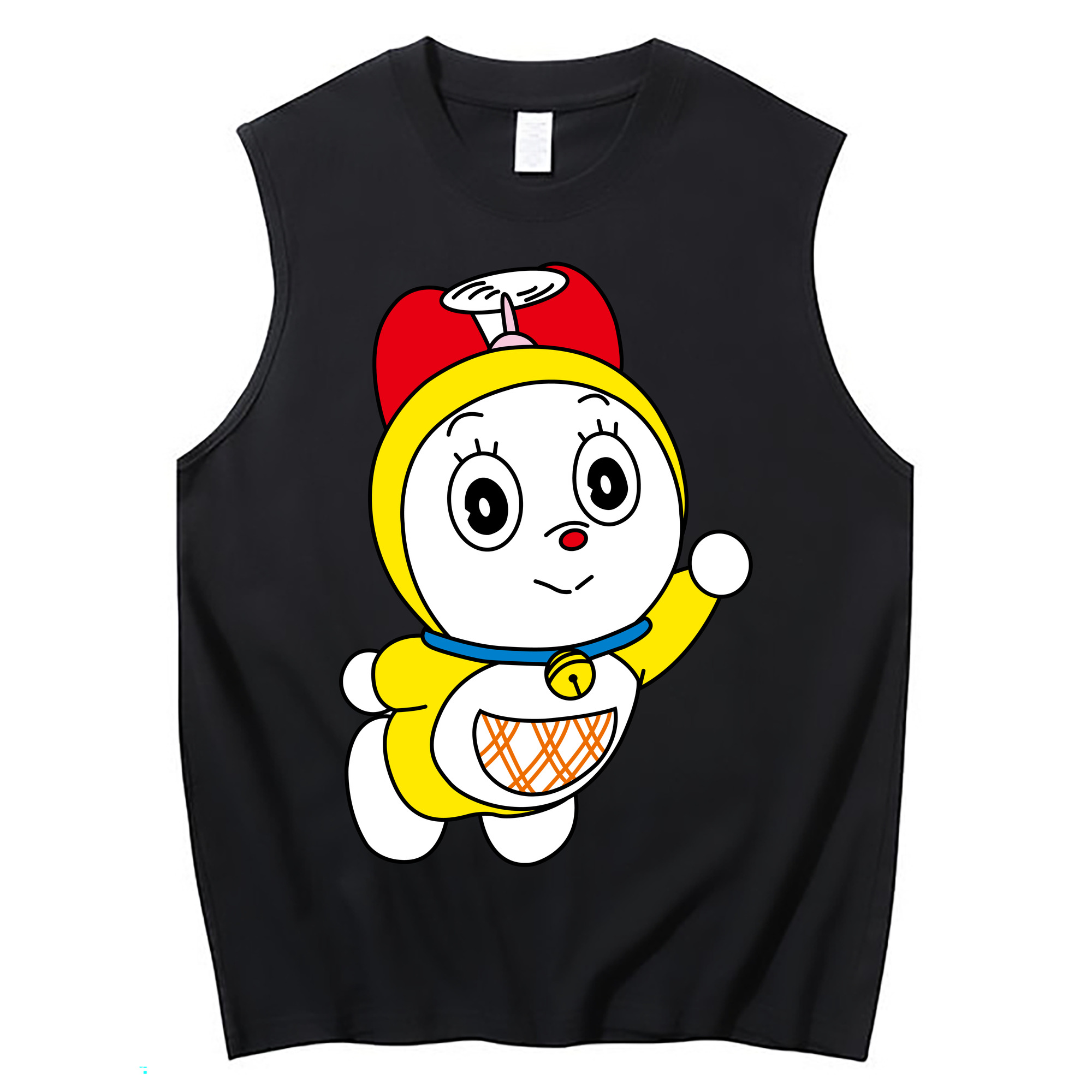 （画像用） ドラえもん ドラミ Doraemon Dorami コットン100％タンクトップ（フロントプリント）
