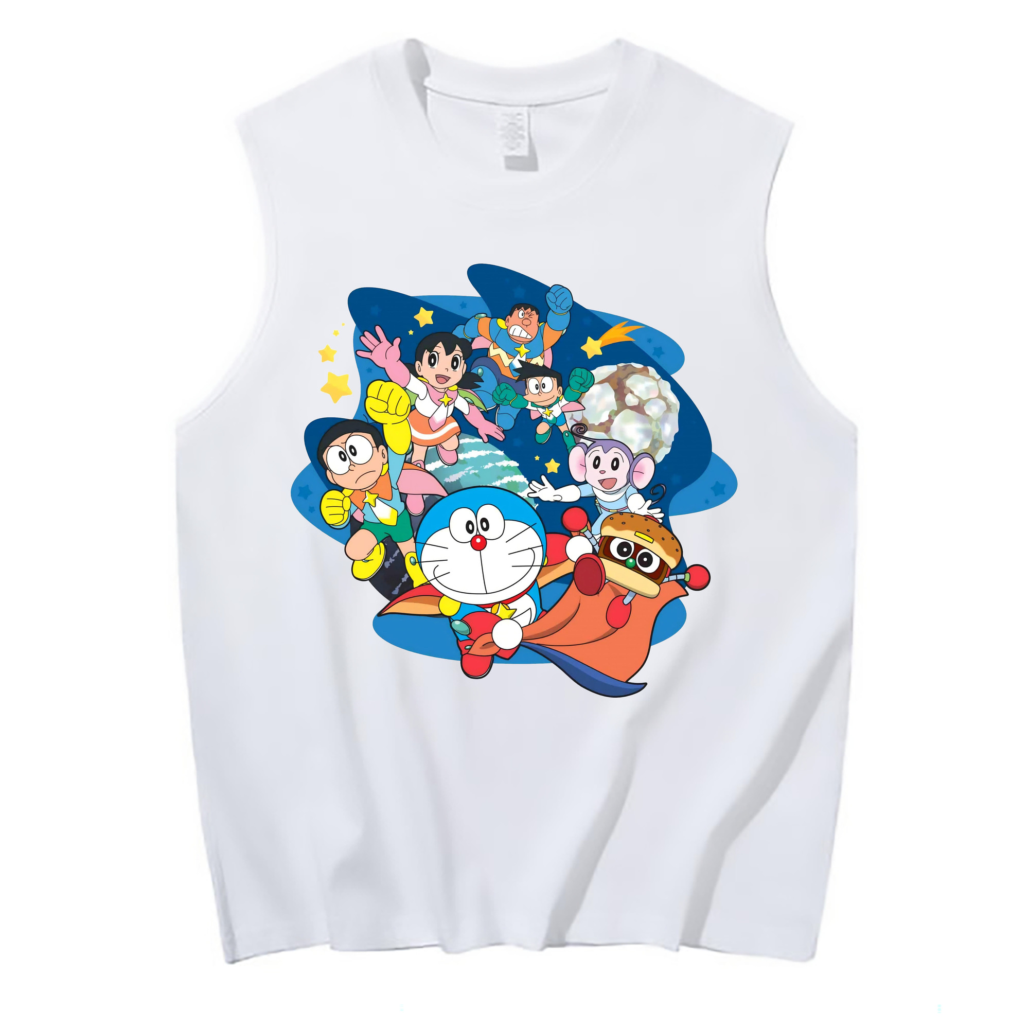 （画像用） ドラえもん Doraemon コットン100％タンクトップ（フロントプリント）