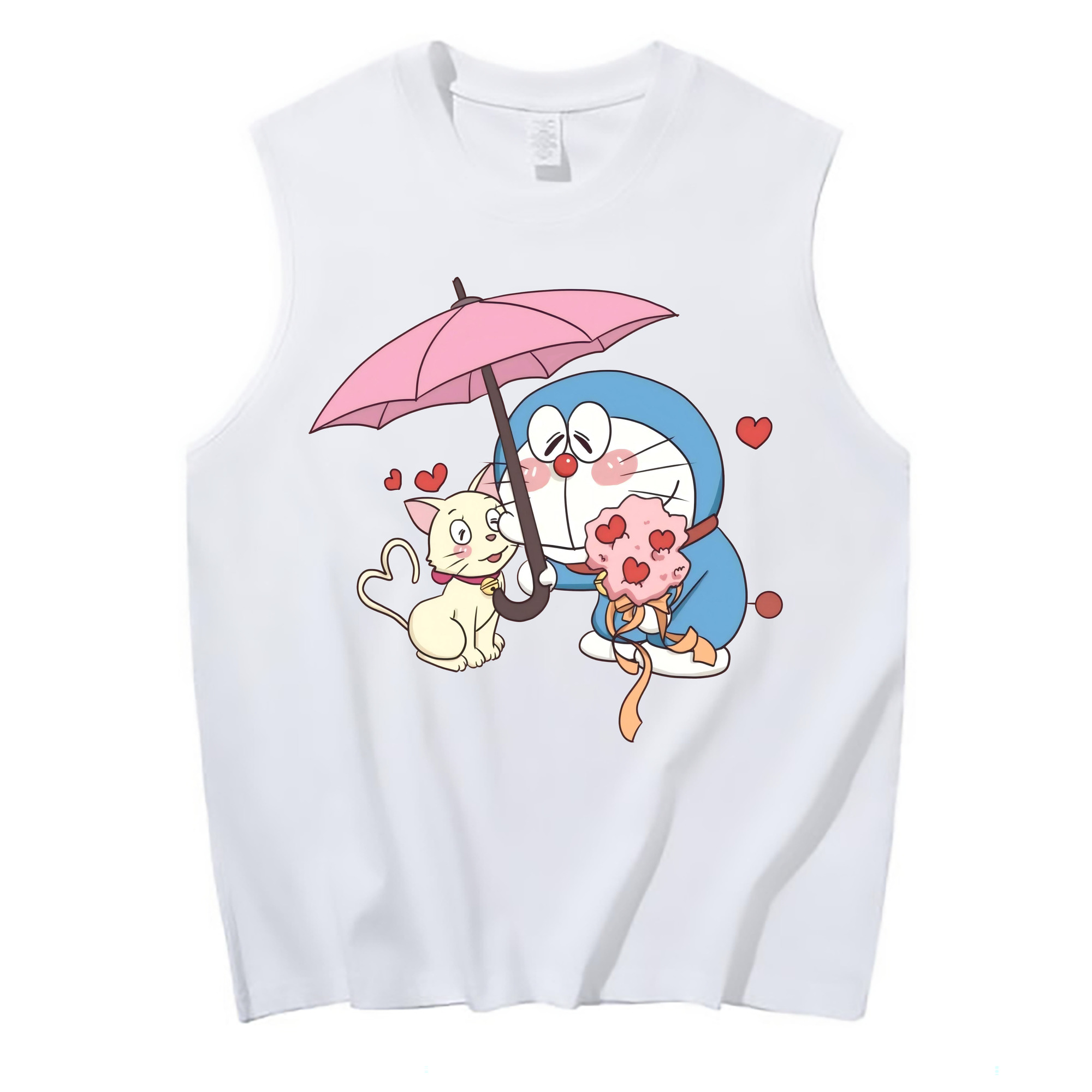 （画像用） ドラえもん Doraemon コットン100％タンクトップ（フロントプリント）