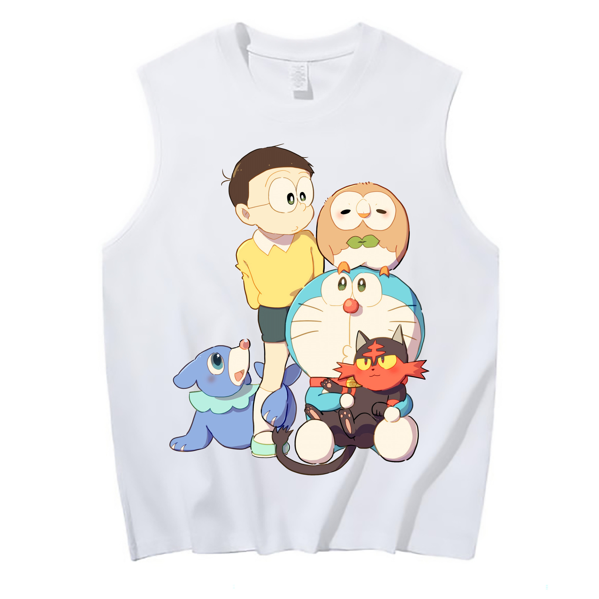 （画像用） ドラえもん Doraemon コットン100％タンクトップ（フロントプリント）