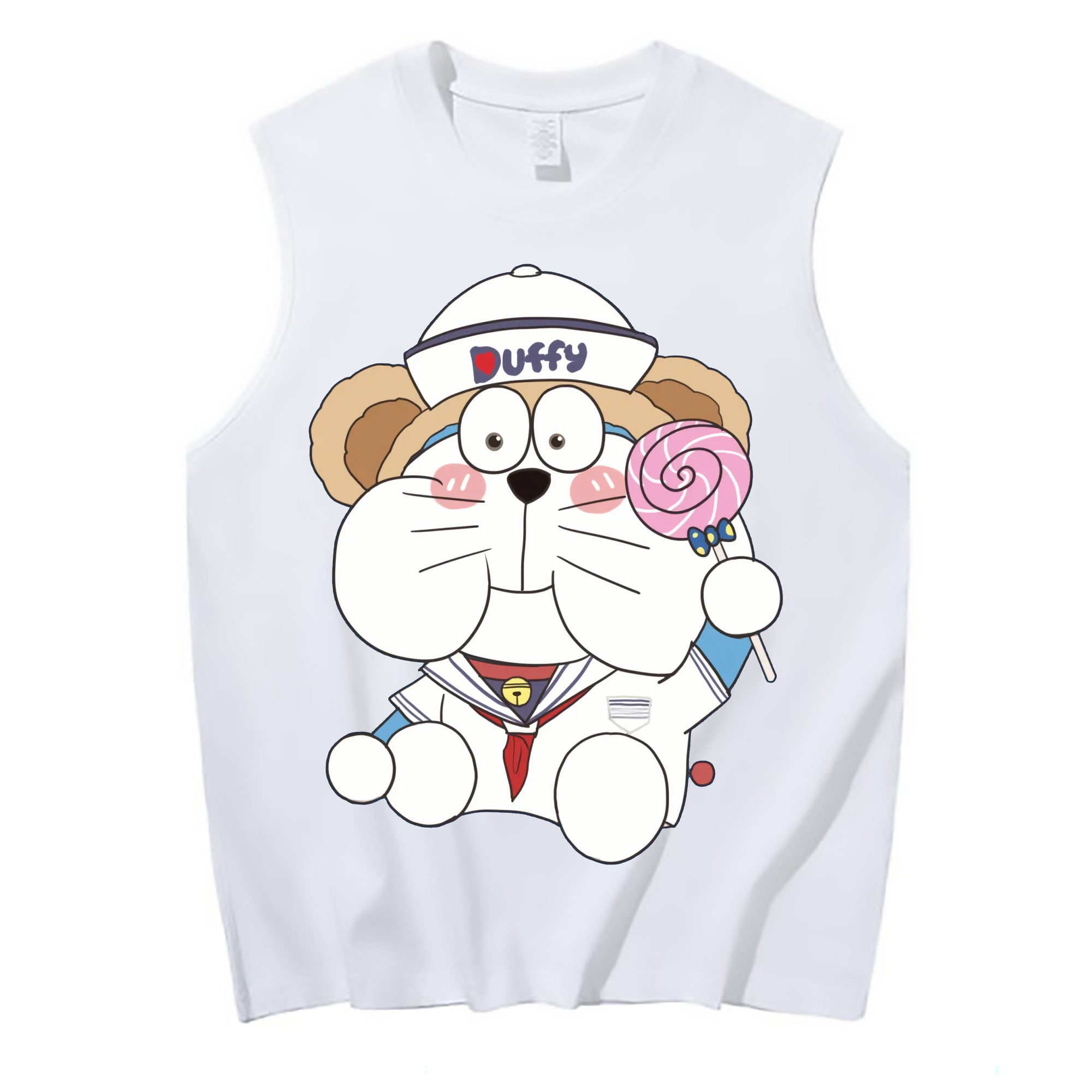 （画像用） ドラえもん Doraemon コットン100％タンクトップ（フロントプリント）