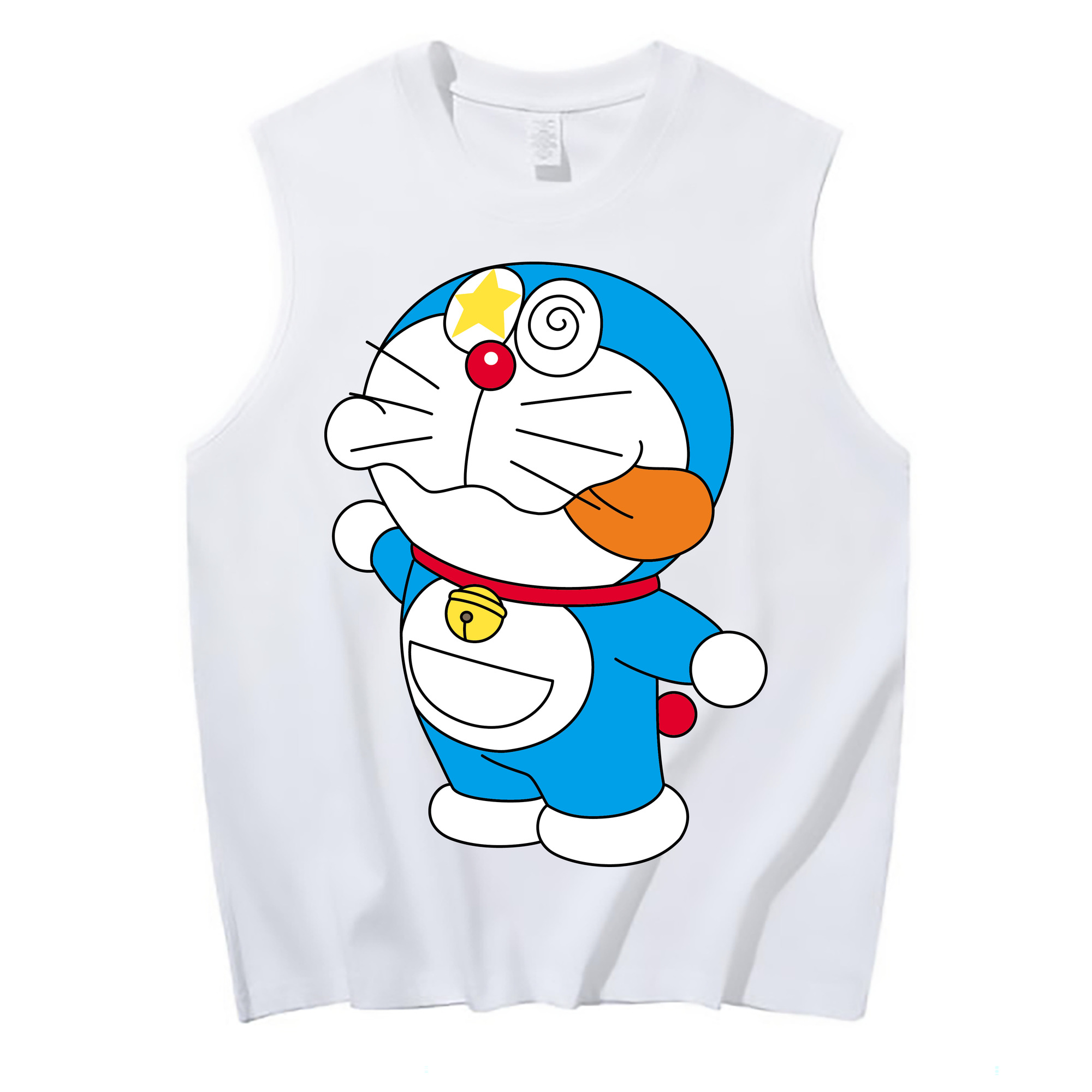 （画像用） ドラえもん Doraemon コットン100％タンクトップ（フロントプリント）