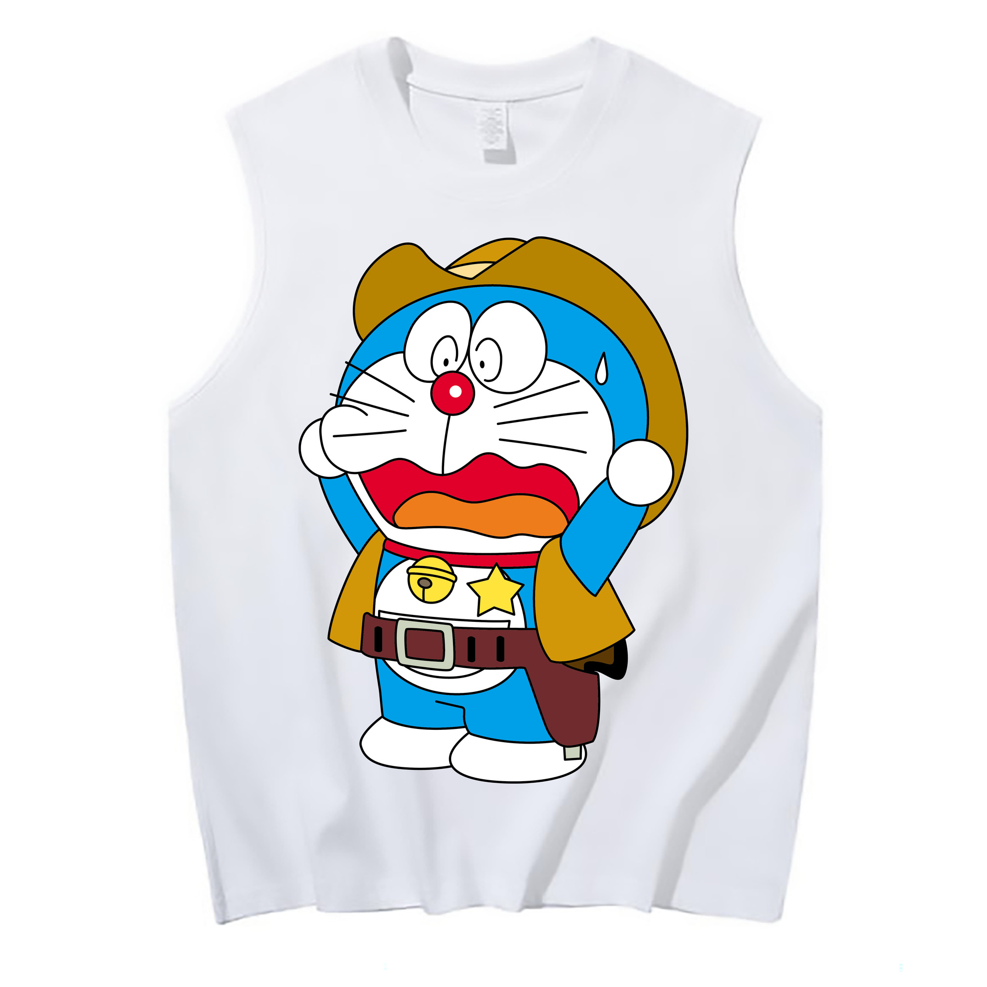 （画像用） ドラえもん Doraemon コットン100％タンクトップ（フロントプリント）