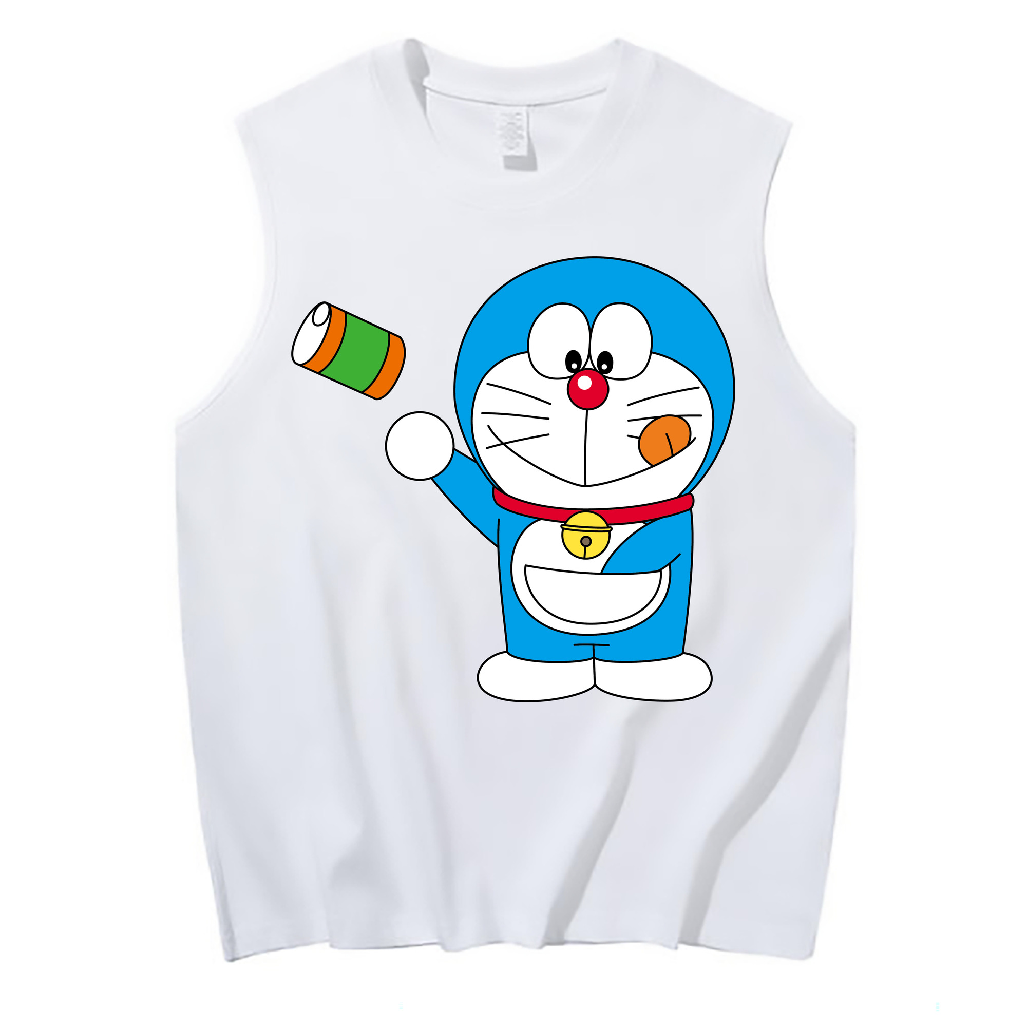 （画像用） ドラえもん Doraemon コットン100％タンクトップ（フロントプリント）