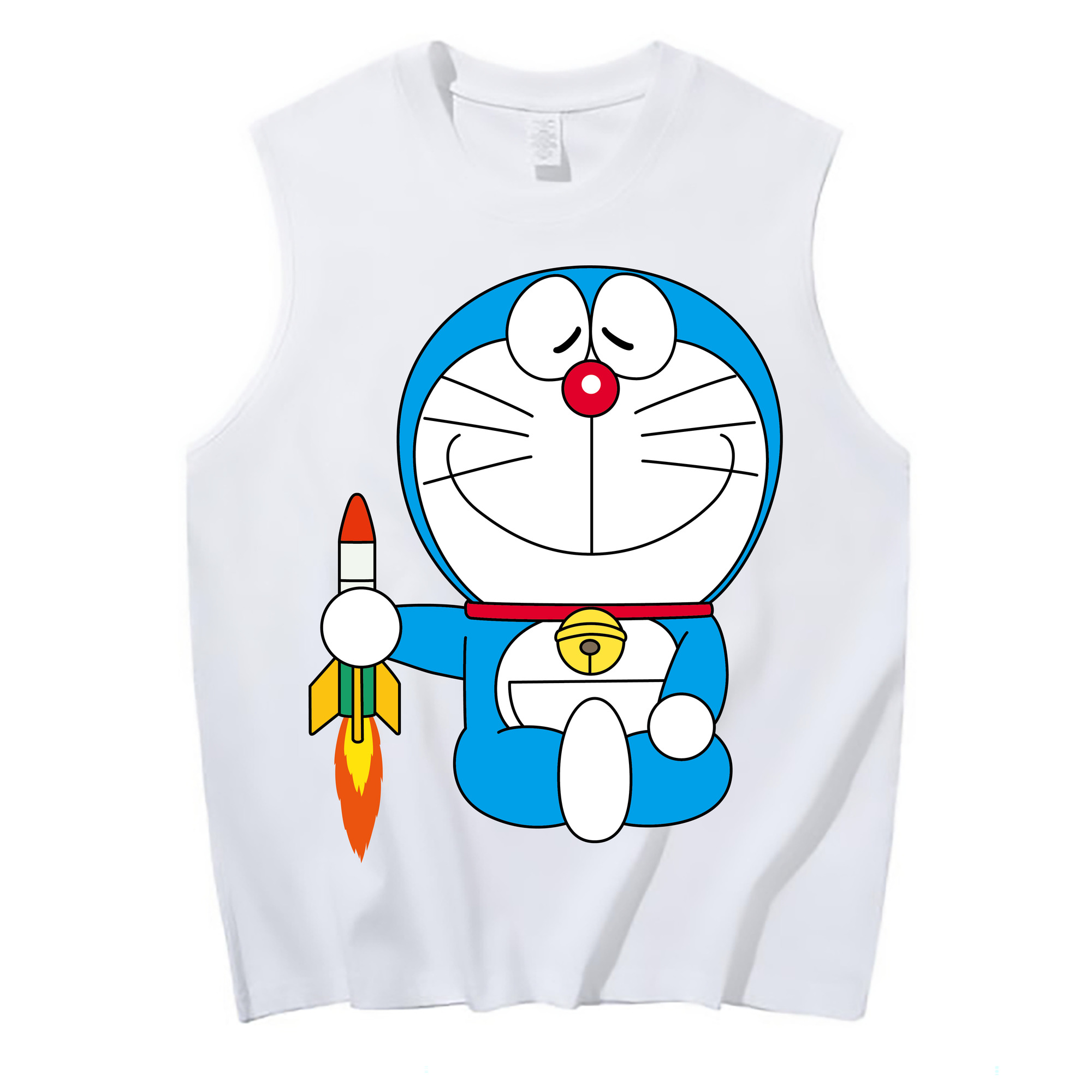 （画像用） ドラえもん Doraemon コットン100％タンクトップ（フロントプリント）
