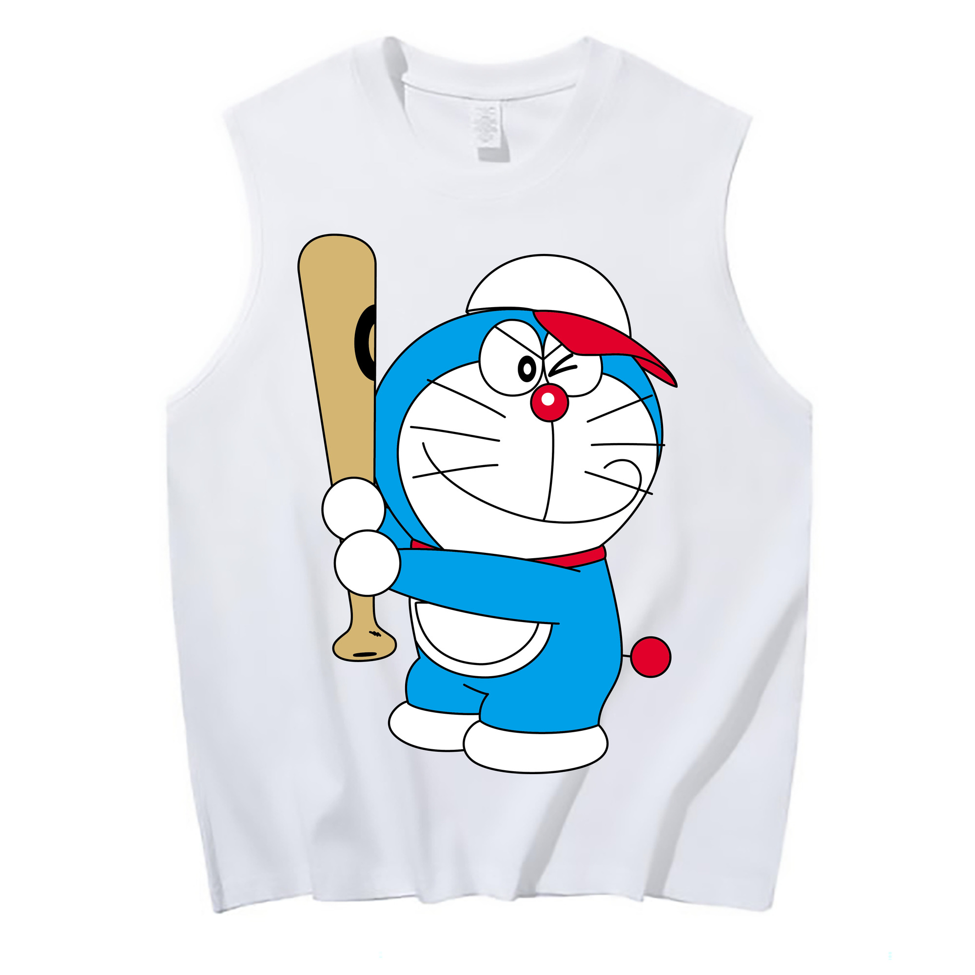 （画像用） ドラえもん Doraemon コットン100％タンクトップ（フロントプリント）