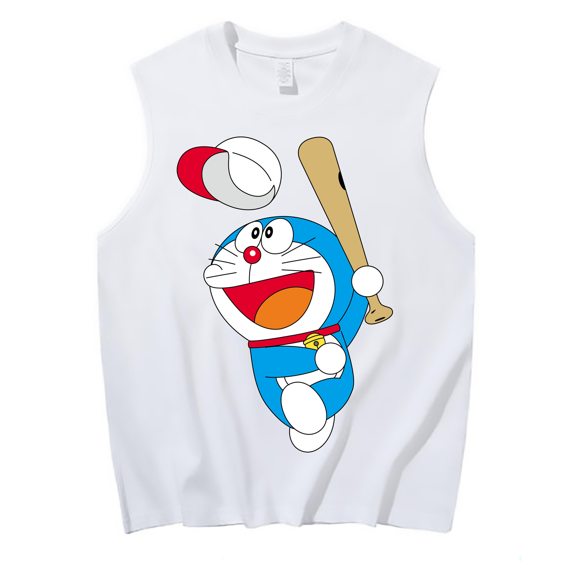 （画像用） ドラえもん Doraemon コットン100％タンクトップ（フロントプリント）