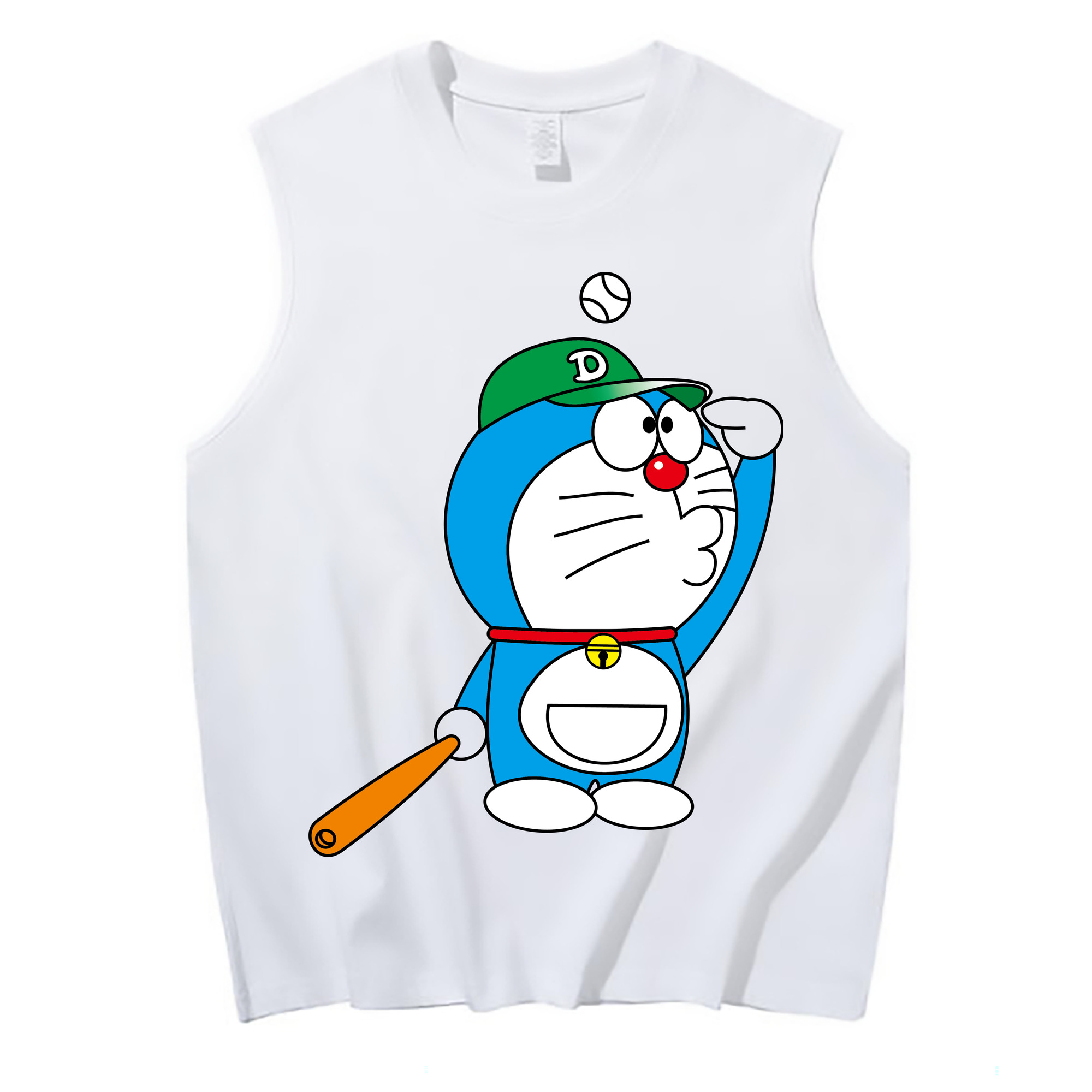 （画像用） ドラえもん Doraemon コットン100％タンクトップ（フロントプリント）