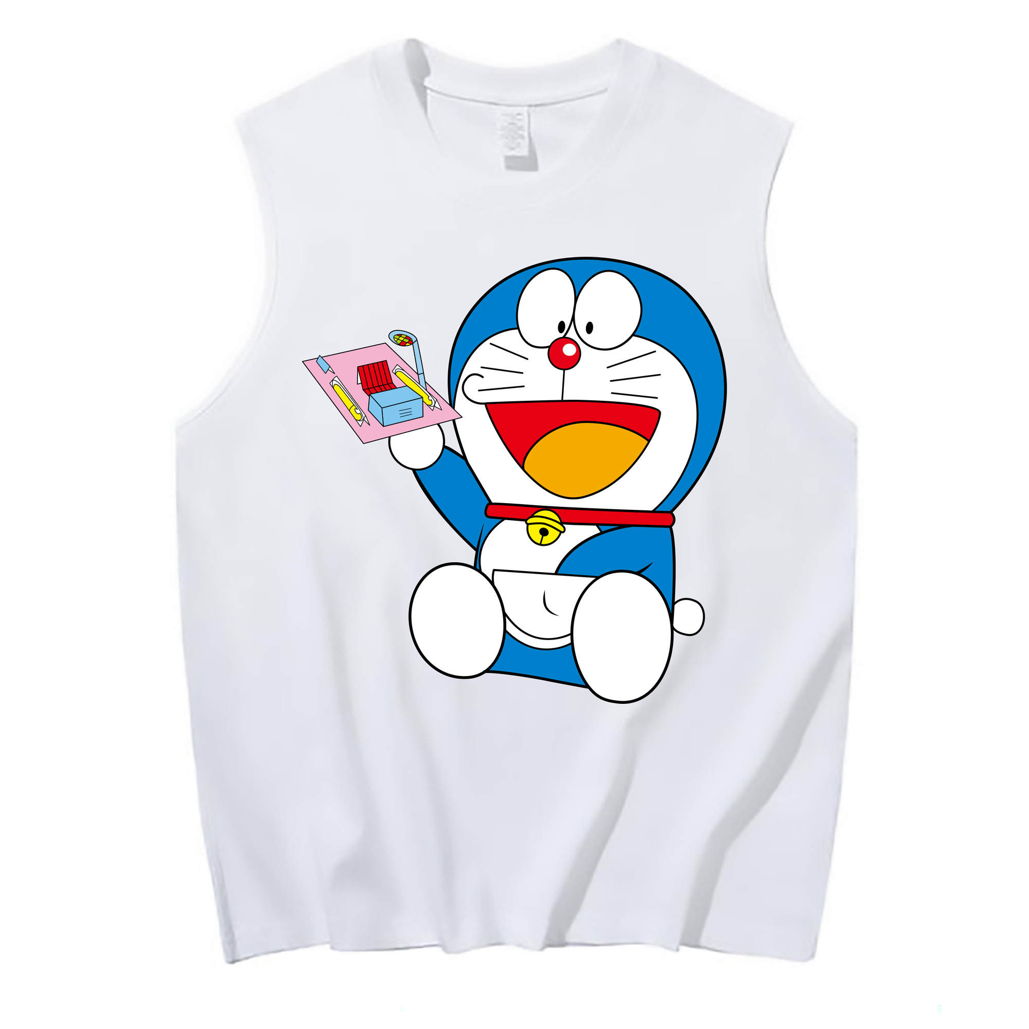 （画像用） ドラえもん Doraemon コットン100％タンクトップ（フロントプリント）