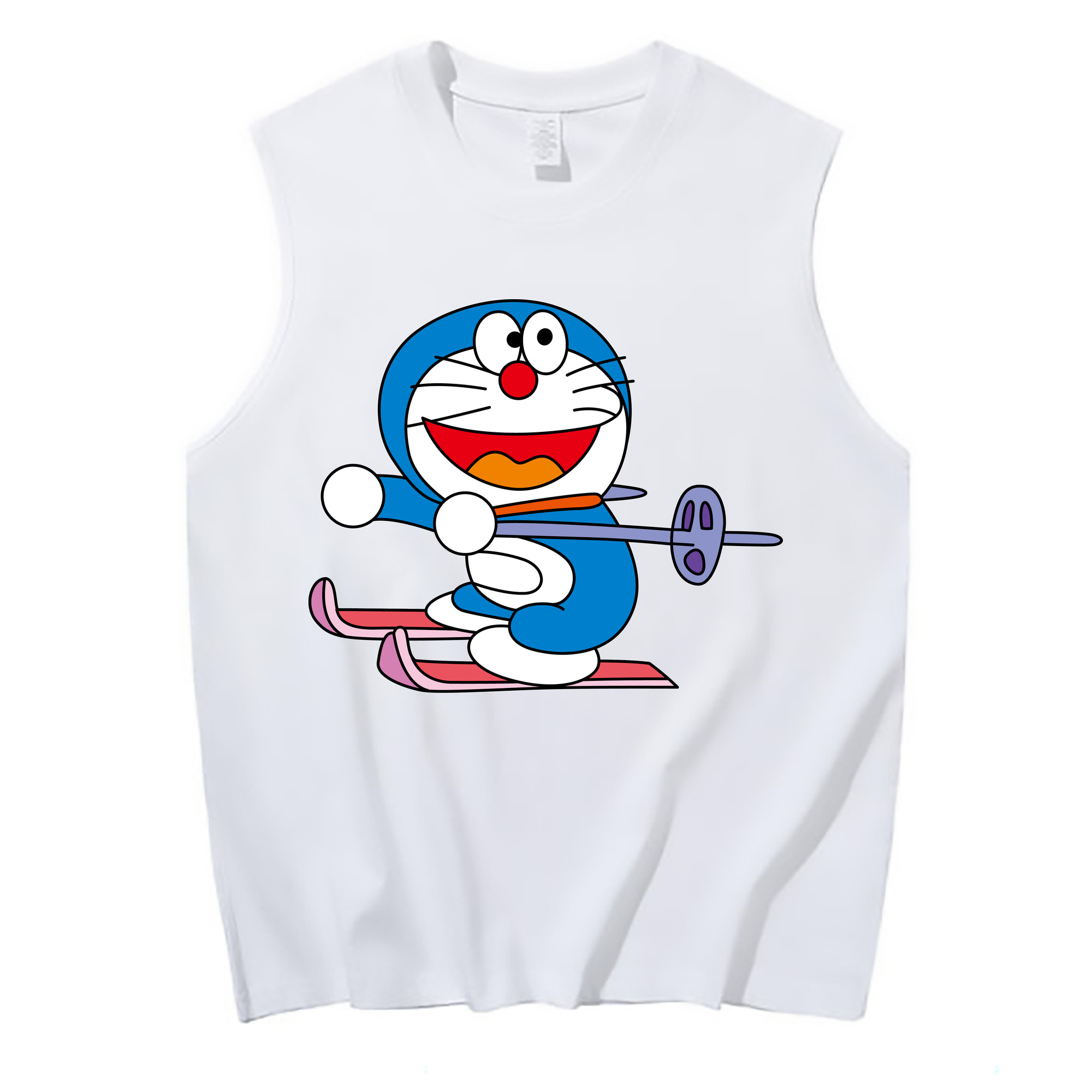 （画像用） ドラえもん Doraemon コットン100％タンクトップ（フロントプリント）