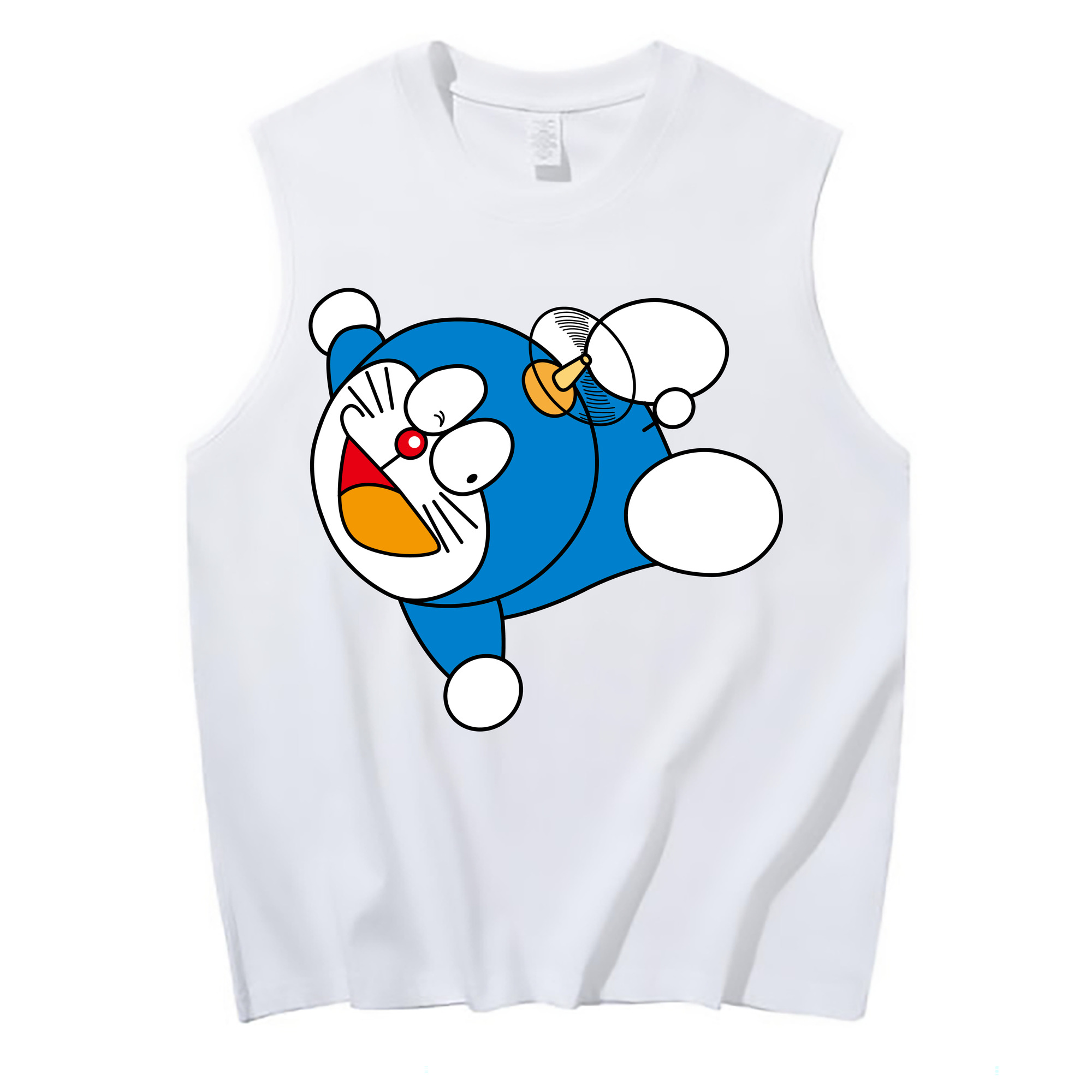 （画像用） ドラえもん Doraemon コットン100％タンクトップ（フロントプリント）