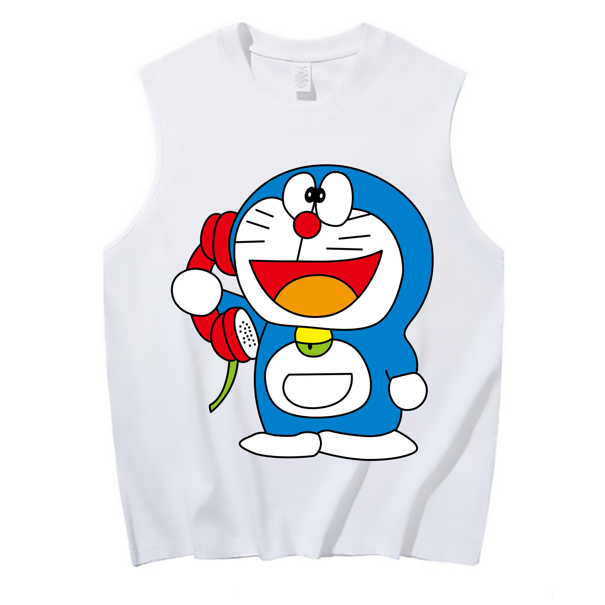 （画像用） ドラえもん Doraemon コットン100％タンクトップ（フロントプリント）