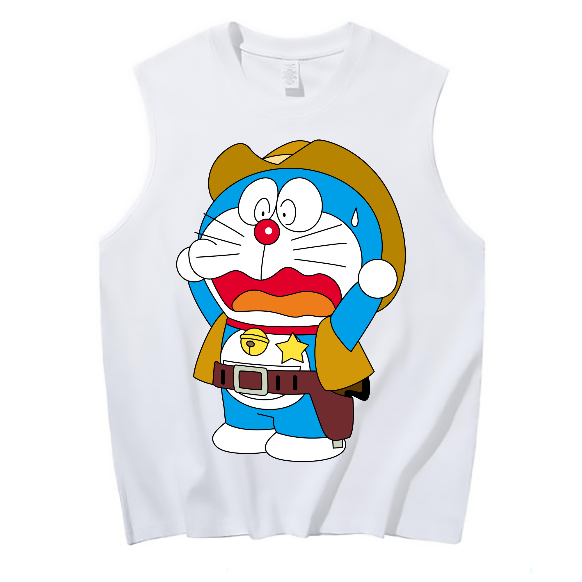 （画像用） ドラえもん Doraemon コットン100％タンクトップ（フロントプリント）
