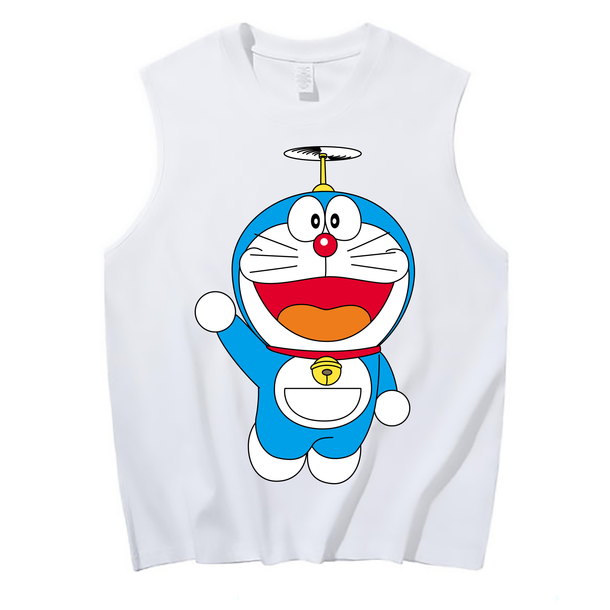 （画像用） ドラえもん Doraemon コットン100％タンクトップ（フロントプリント）