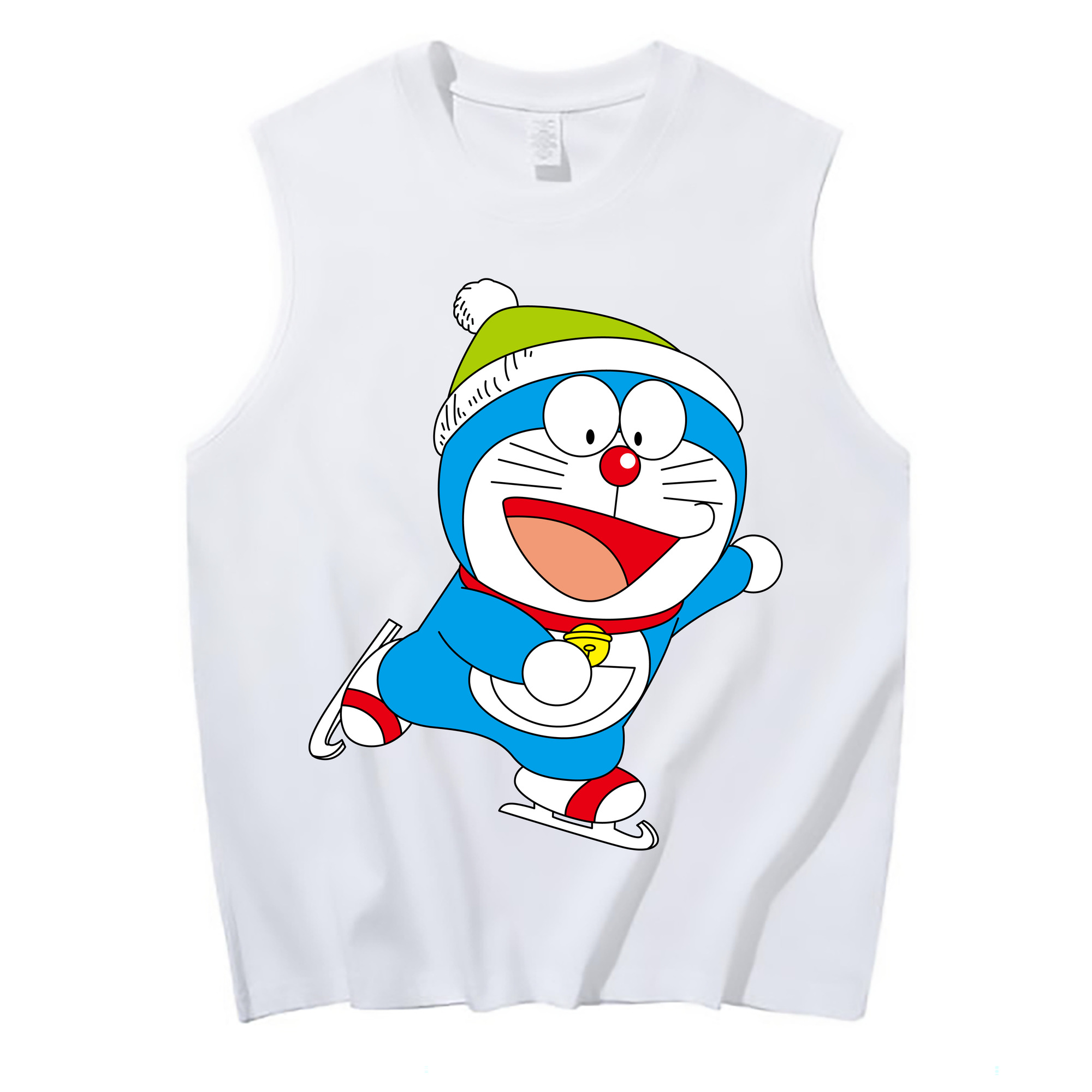 （画像用） ドラえもん Doraemon コットン100％タンクトップ（フロントプリント）