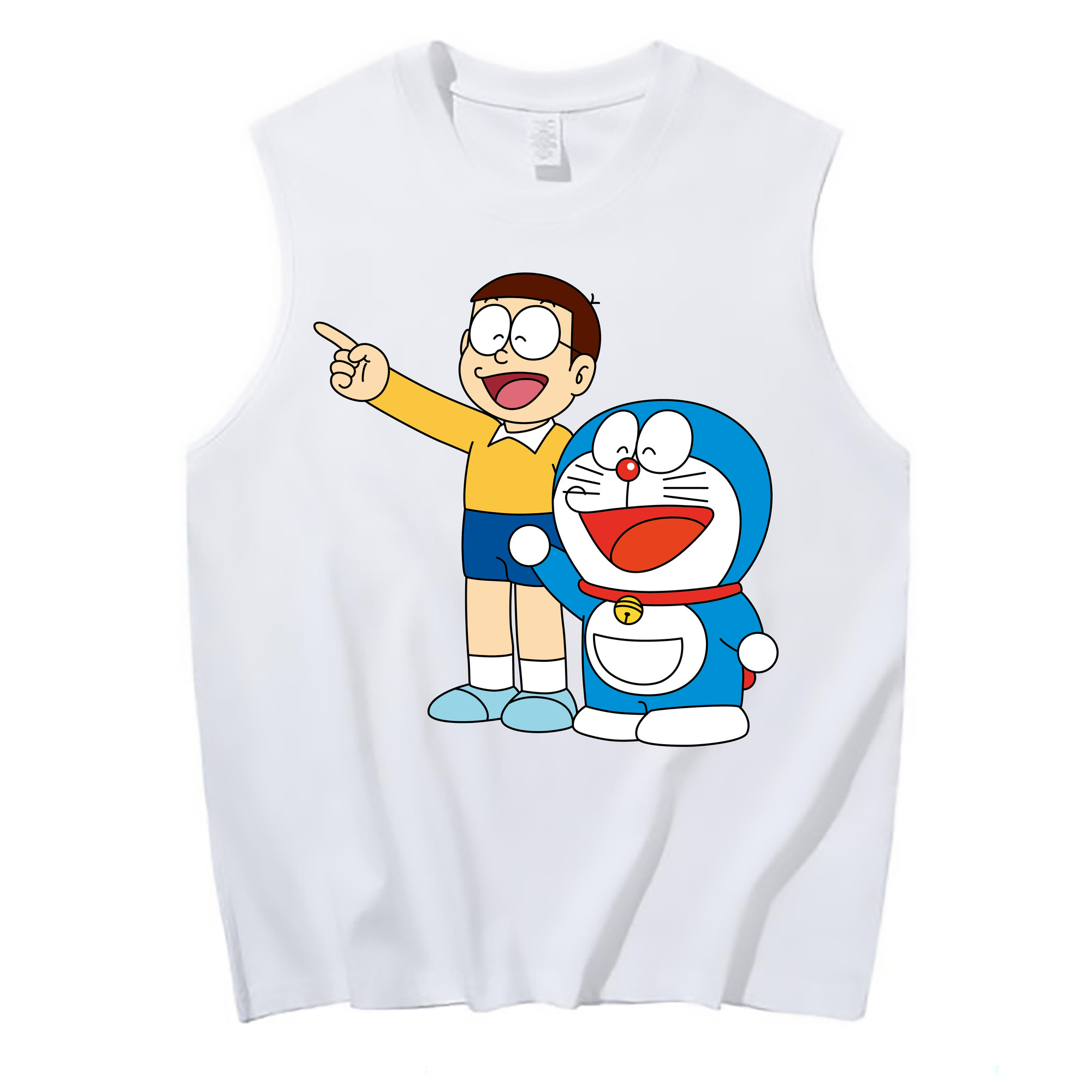 （画像用） ドラえもん 野比 のび太 Doraemon Nobita Nobi コットン100％タンクトップ（フロントプリント）