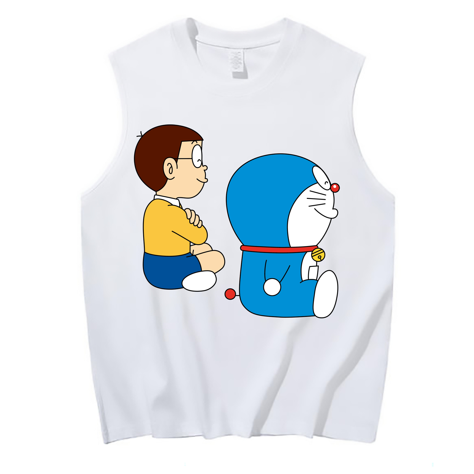 （画像用） ドラえもん 野比 のび太 Doraemon Nobita Nobi コットン100％タンクトップ（フロントプリント）