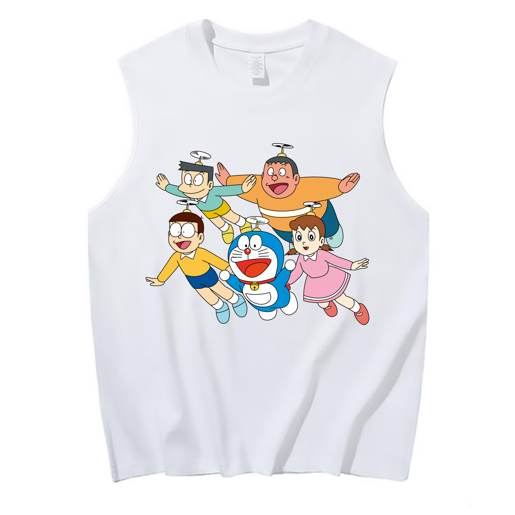（画像用） ドラえもん 骨川 スネ夫 Doraemon Honekawa Suneo コットン100％タンクトップ（フロントプリント）