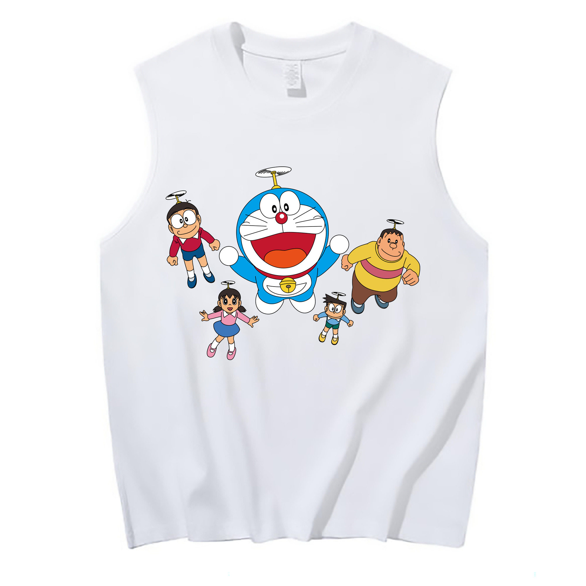 （画像用） ドラえもん 骨川 スネ夫 Doraemon Honekawa Suneo コットン100％タンクトップ（フロントプリント）