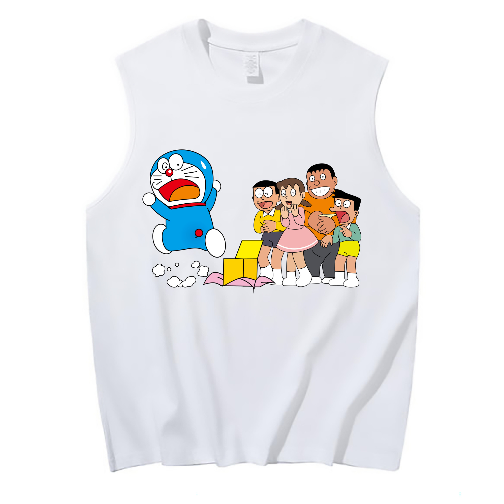 （画像用） ドラえもん 骨川 スネ夫 Doraemon Honekawa Suneo コットン100％タンクトップ（フロントプリント）