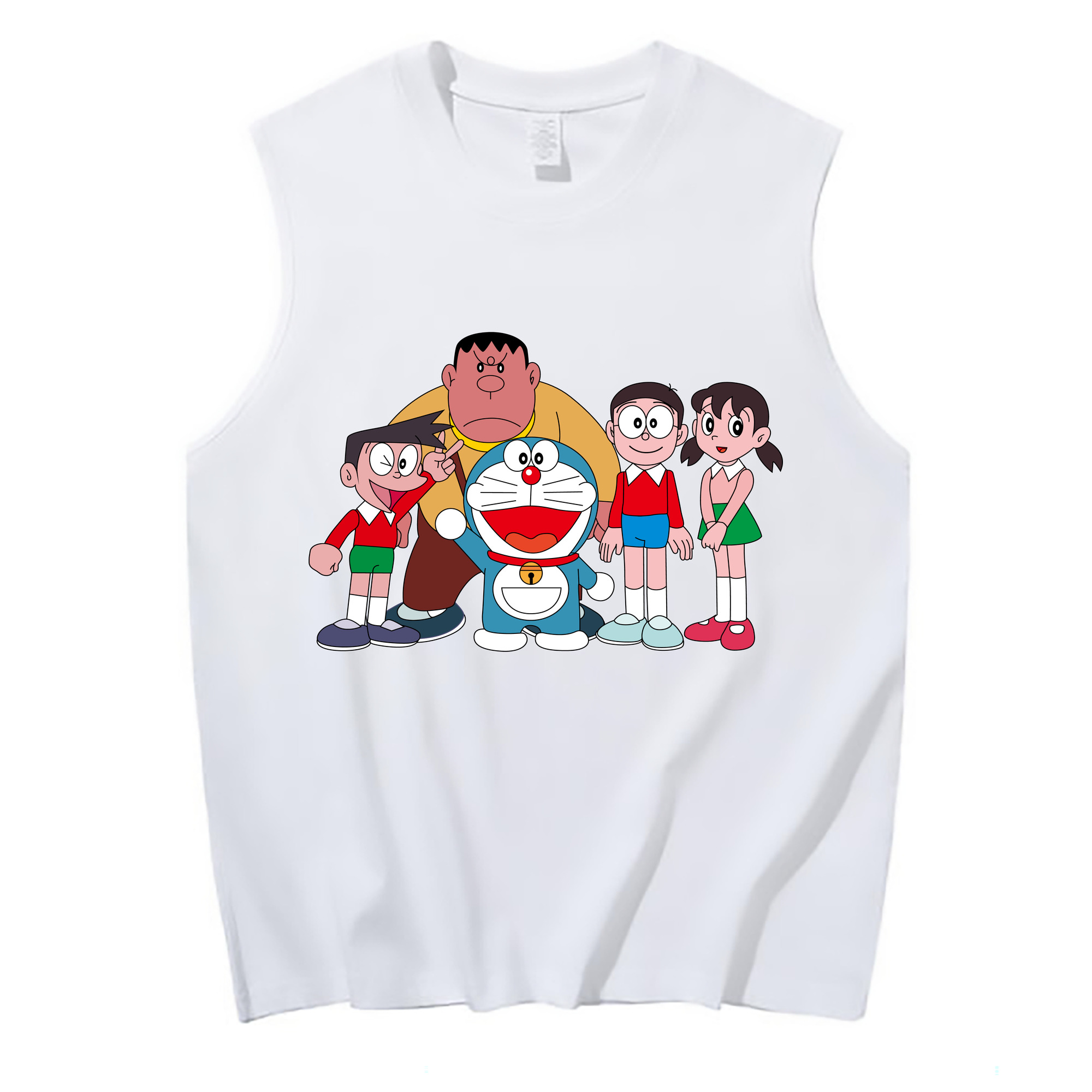 （画像用） ドラえもん 骨川 スネ夫 Doraemon Honekawa Suneo コットン100％タンクトップ（フロントプリント）