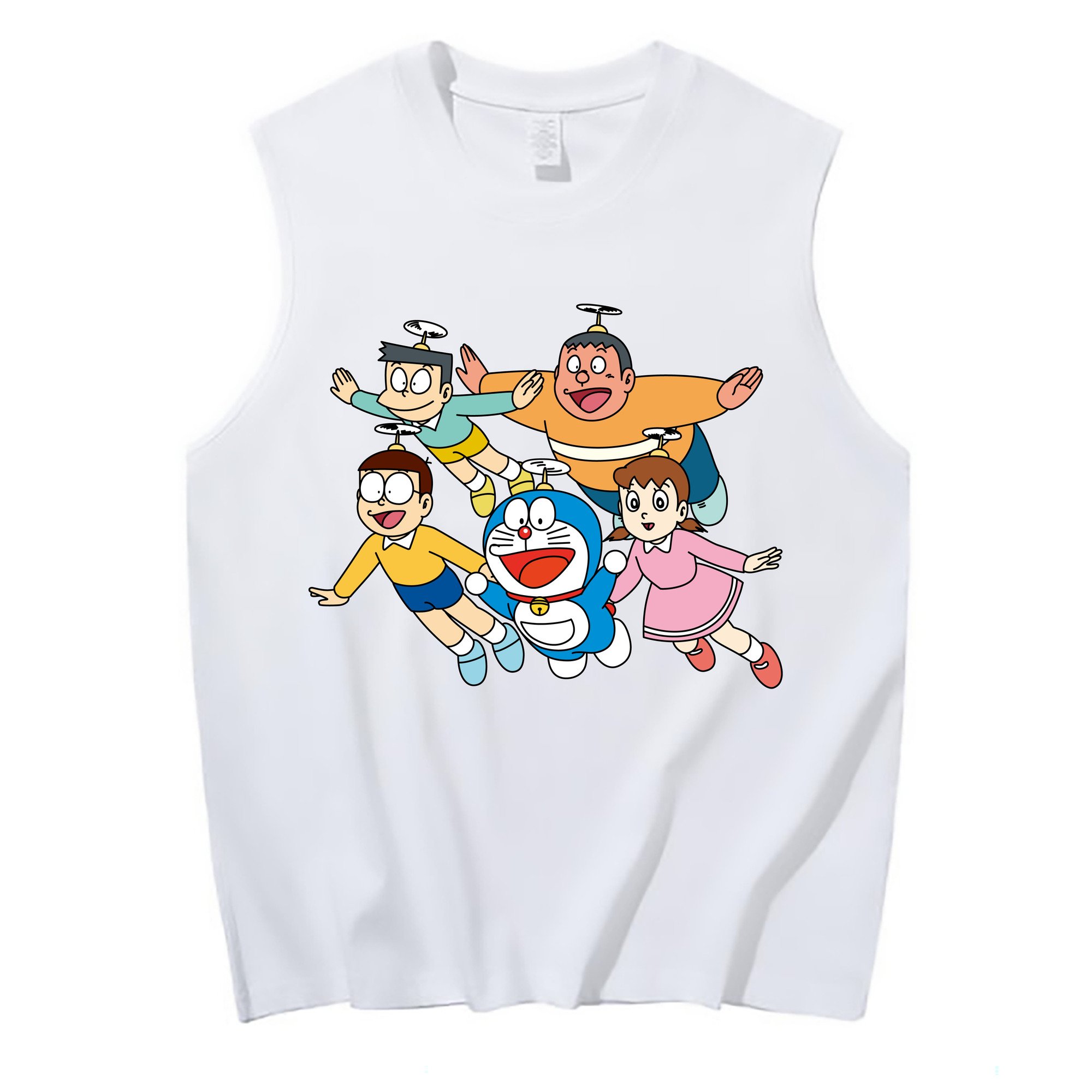 （画像用） ドラえもん 骨川 スネ夫 Doraemon Honekawa Suneo コットン100％タンクトップ（フロントプリント）